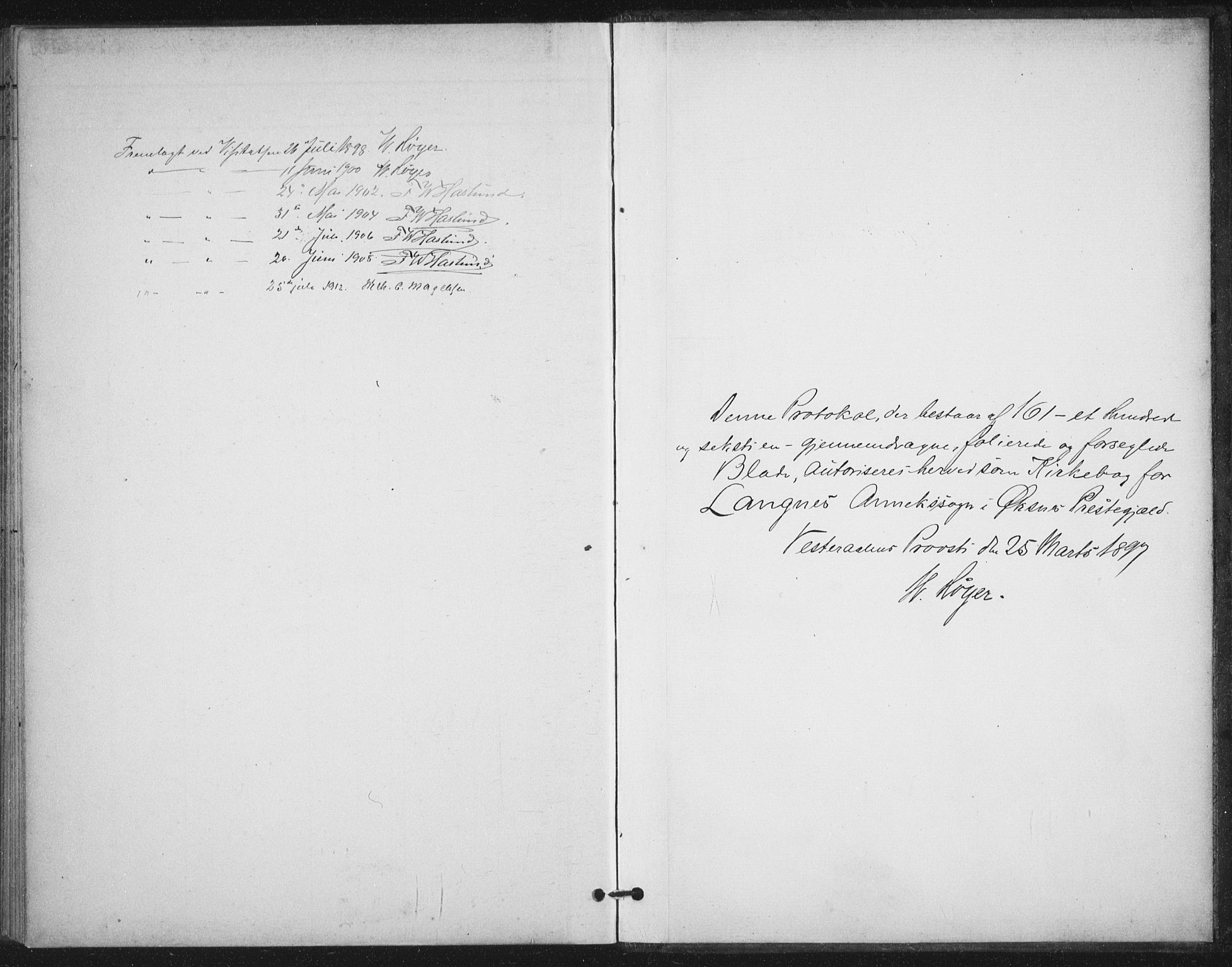 Ministerialprotokoller, klokkerbøker og fødselsregistre - Nordland, AV/SAT-A-1459/894/L1356: Ministerialbok nr. 894A02, 1897-1914