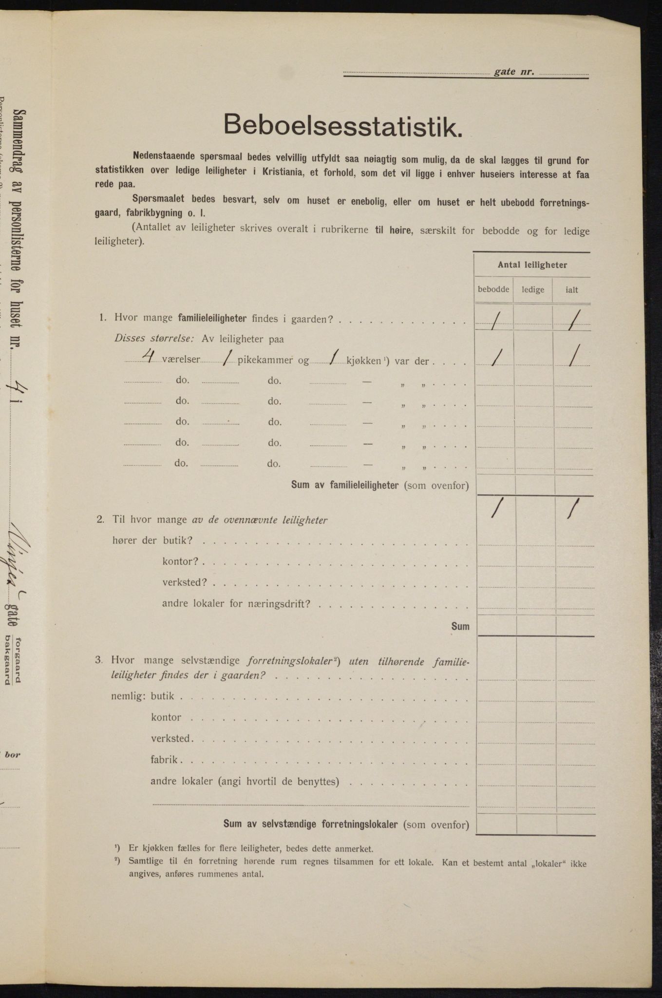 OBA, Kommunal folketelling 1.2.1912 for Kristiania, 1912, s. 123685