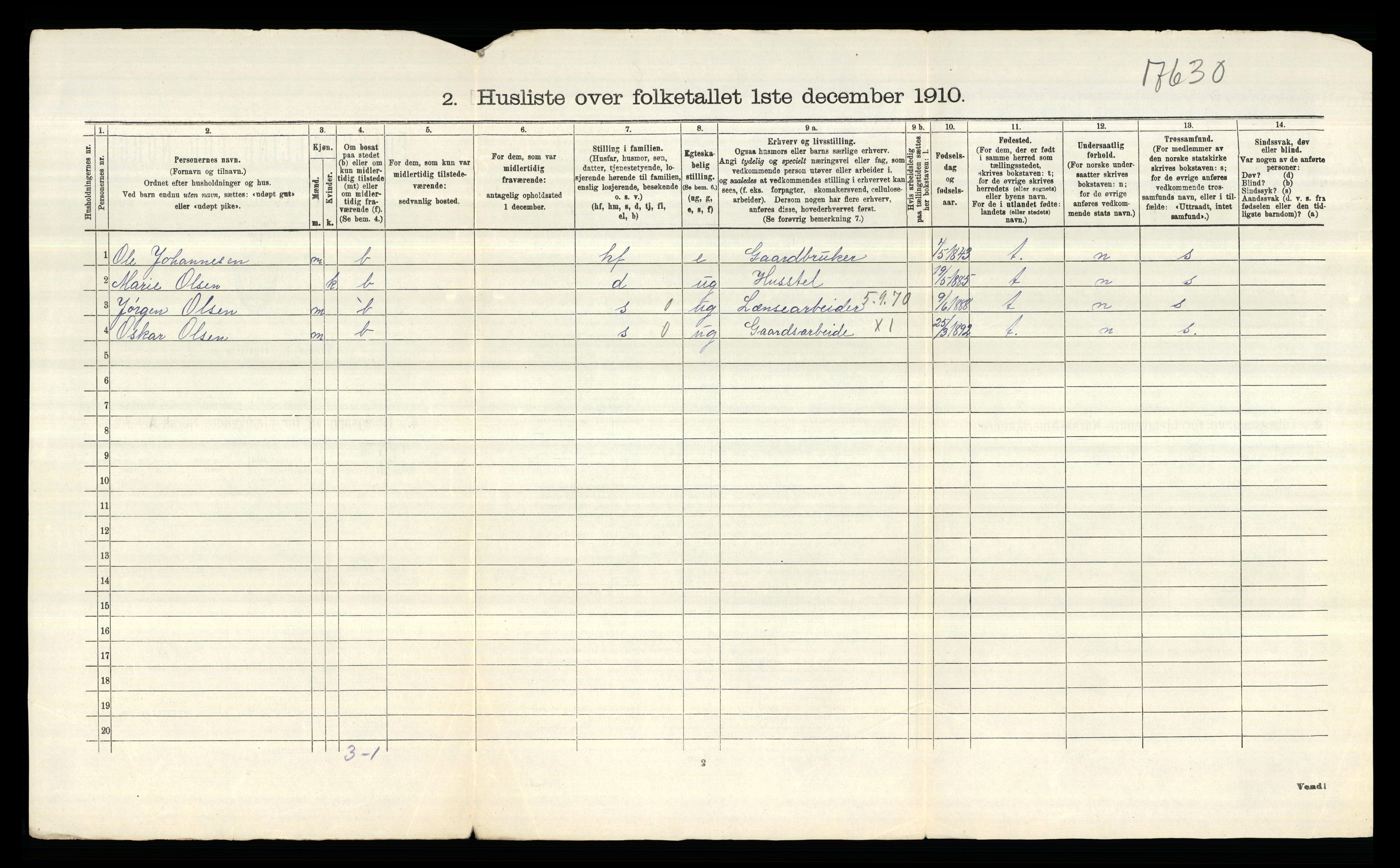 RA, Folketelling 1910 for 0130 Tune herred, 1910, s. 2365