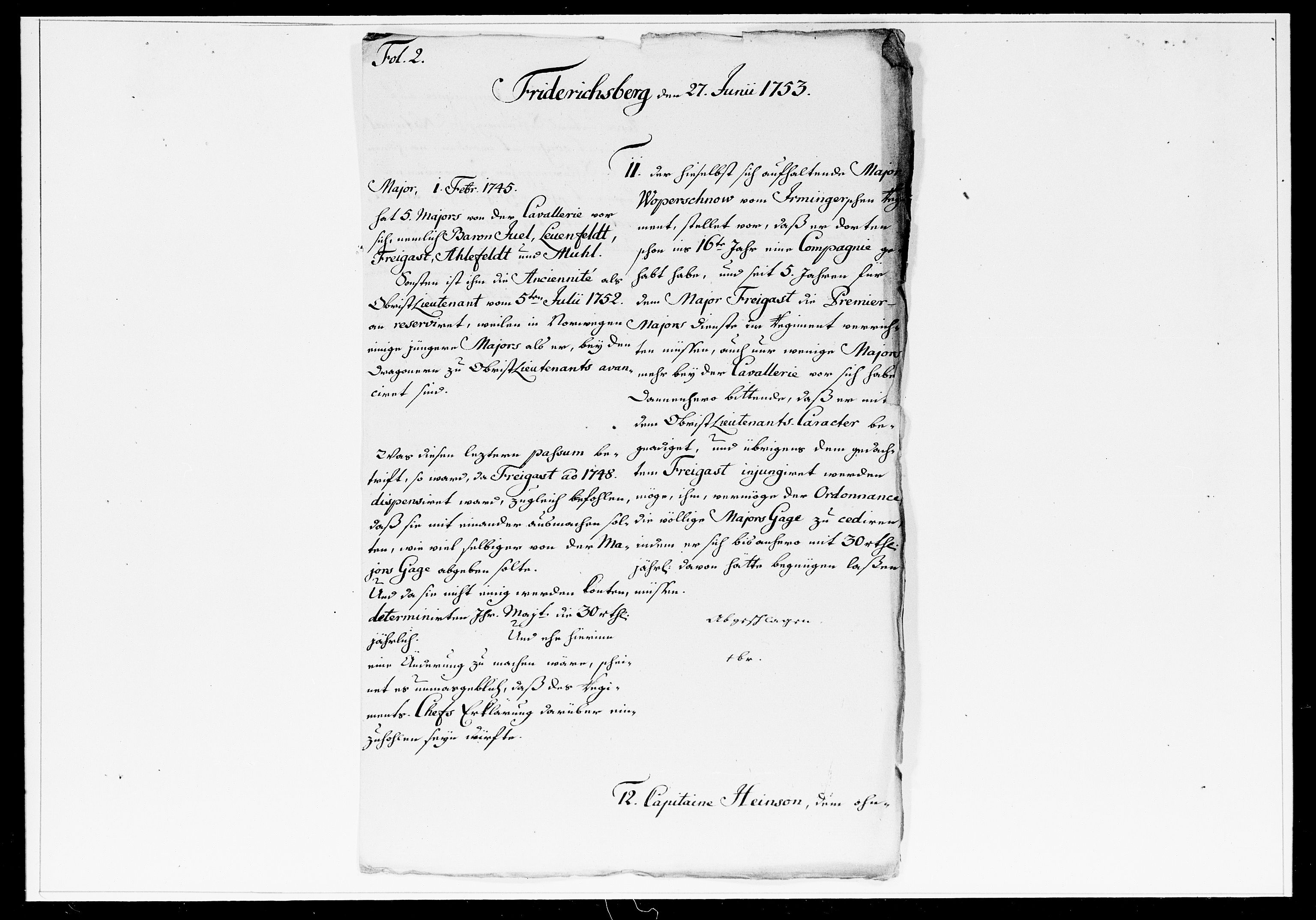 Krigskollegiet, Krigskancelliet, DRA/A-0006/-/1241-1247: Refererede sager, 1753, s. 191