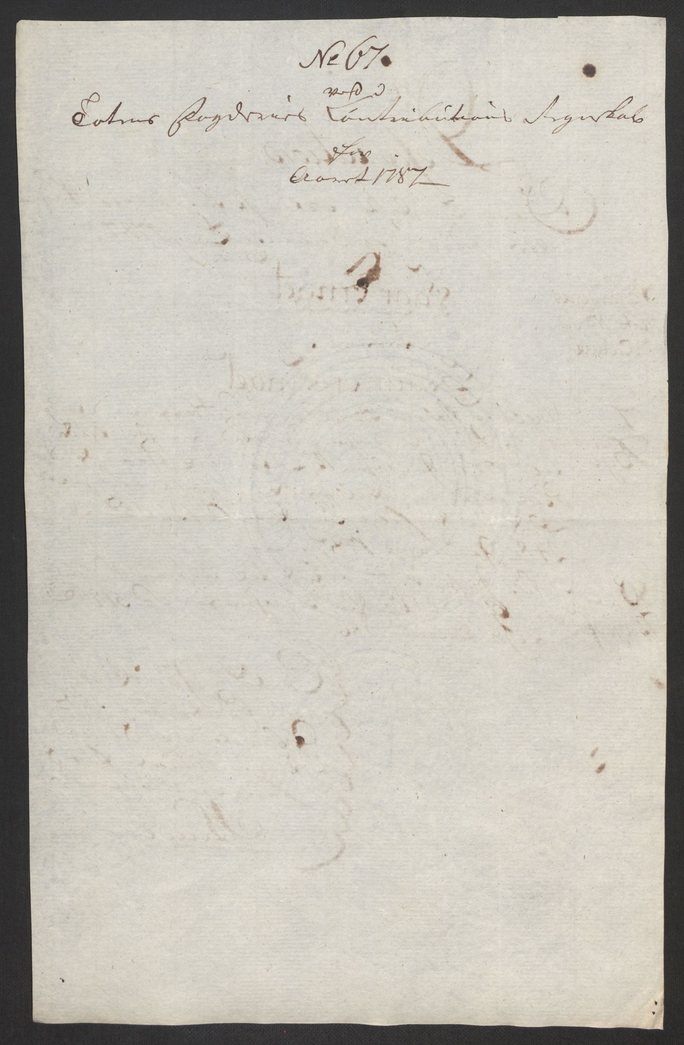 Rentekammeret inntil 1814, Reviderte regnskaper, Fogderegnskap, AV/RA-EA-4092/R19/L1374: Fogderegnskap Toten, Hadeland og Vardal, 1787, s. 221