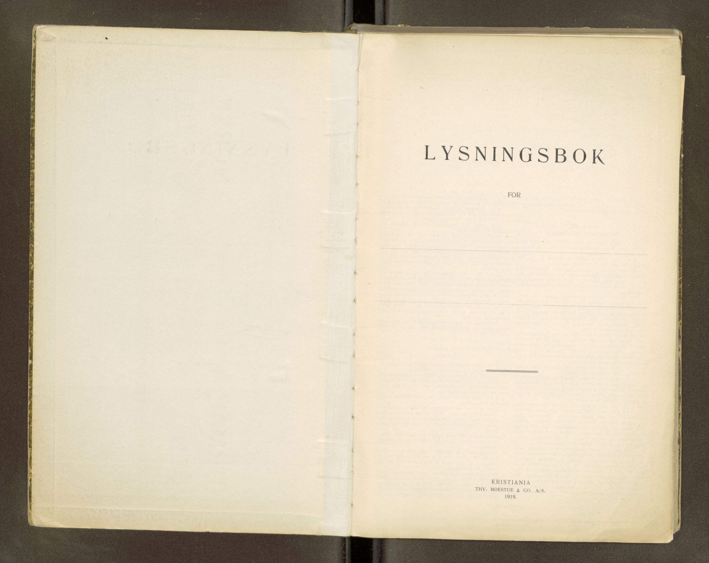 Gauldal sorenskriveri, AV/SAT-A-0014/1/6/6D/L0001: Lysingsbok, 1919-1969