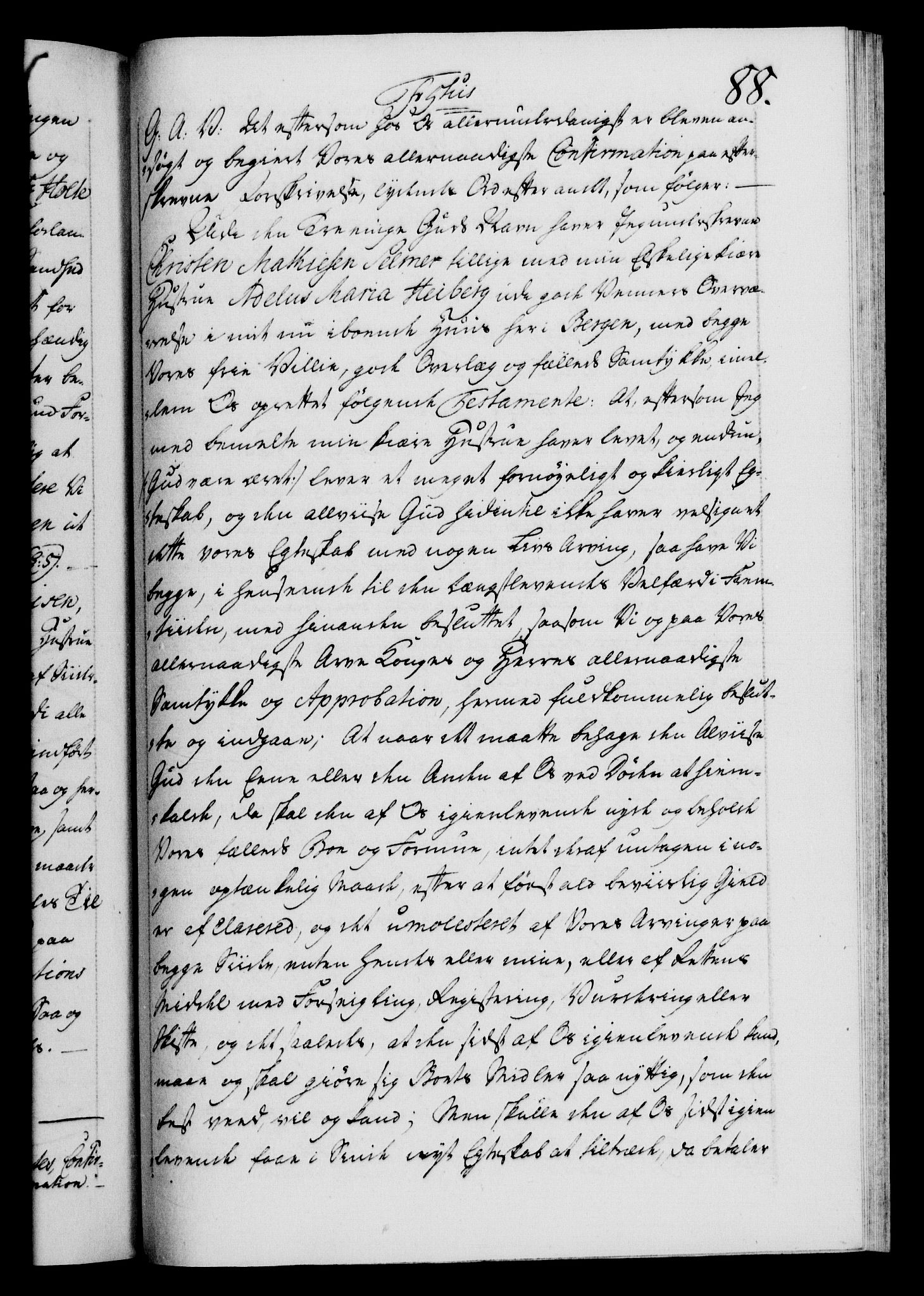 Danske Kanselli 1572-1799, RA/EA-3023/F/Fc/Fca/Fcaa/L0042: Norske registre, 1763-1766, s. 88a