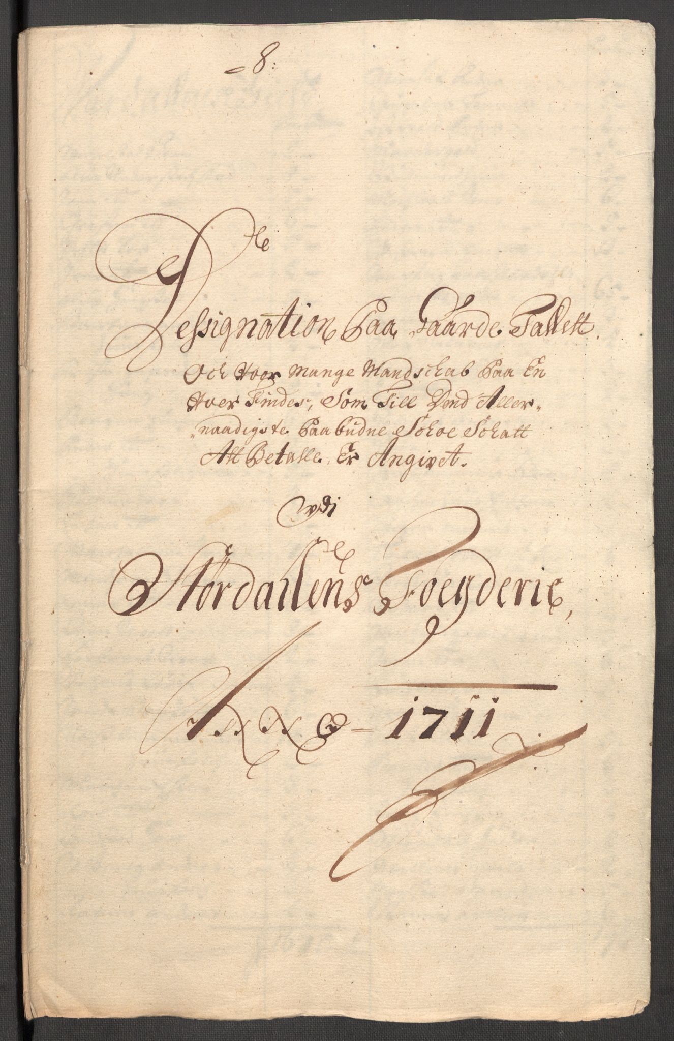 Rentekammeret inntil 1814, Reviderte regnskaper, Fogderegnskap, RA/EA-4092/R62/L4201: Fogderegnskap Stjørdal og Verdal, 1711, s. 504