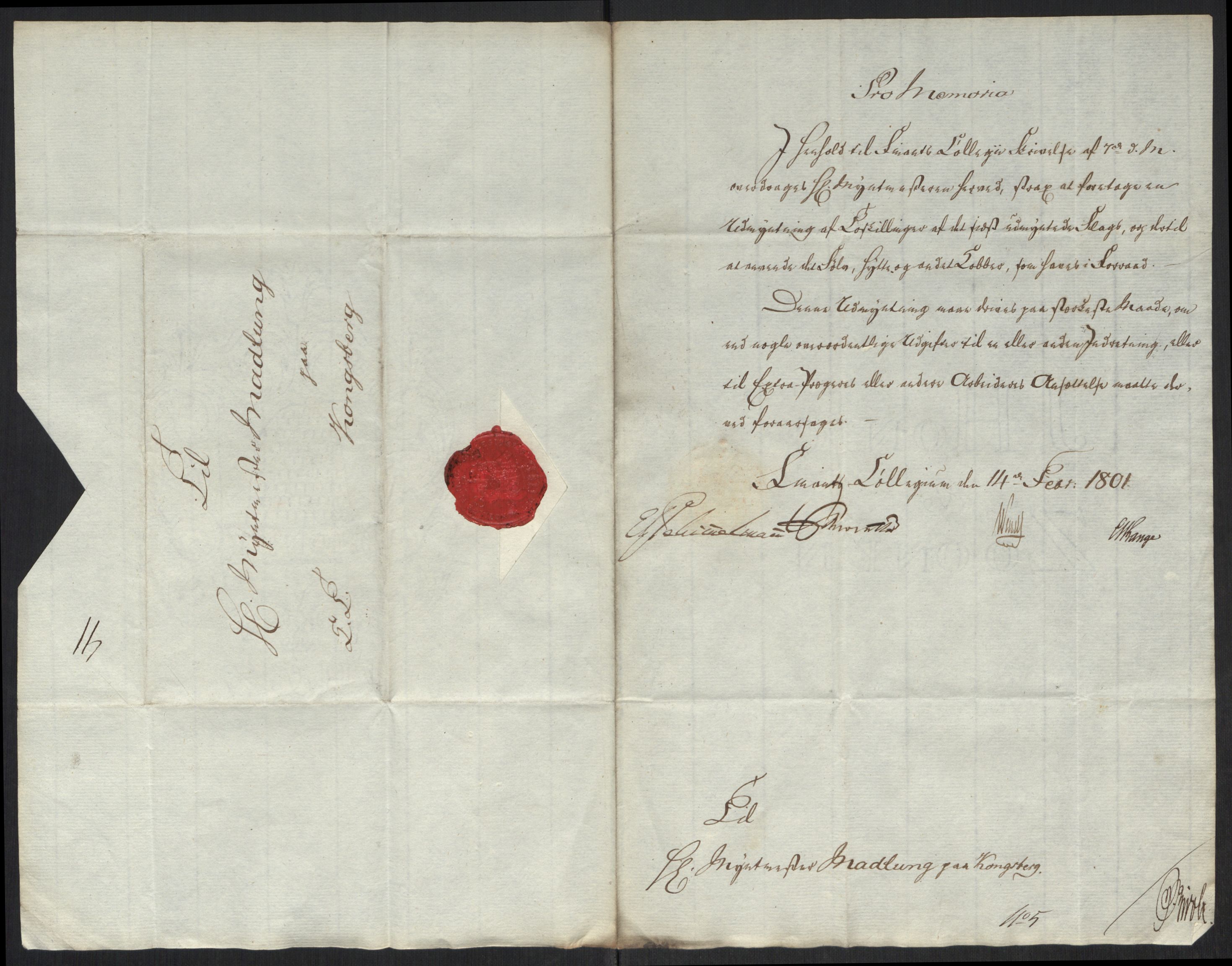 Rentekammeret inntil 1814, Realistisk ordnet avdeling, RA/EA-4070/Oa/L0008: [Y6]: Embetsbrev til myntmesteren på Kongsberg (1797-1806 og 1808-1813), 1797-1813, s. 125
