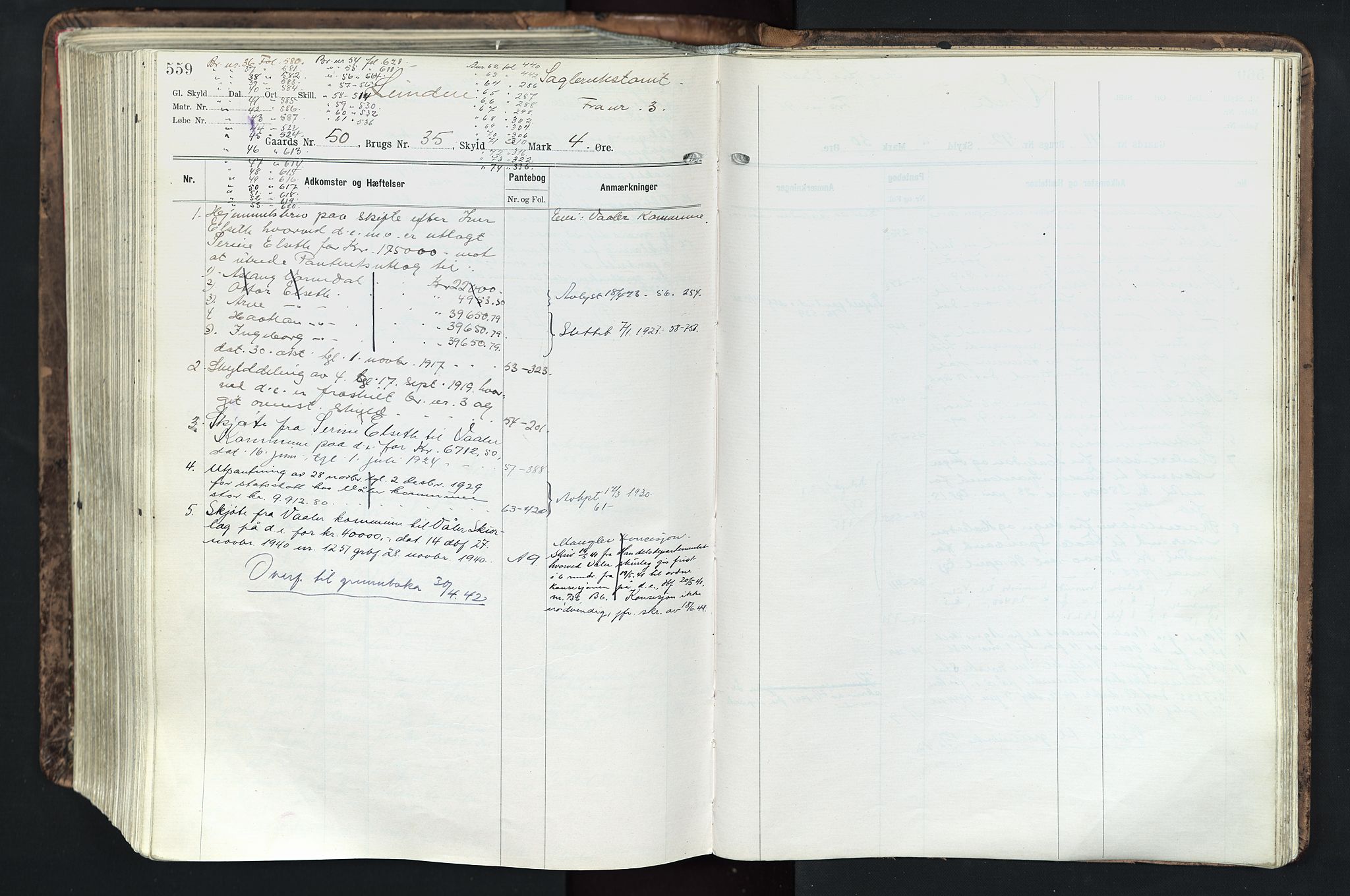 Solør tingrett, AV/SAH-TING-008/H/Ha/Hak/L0003: Panteregister nr. III, 1900-1935, s. 559