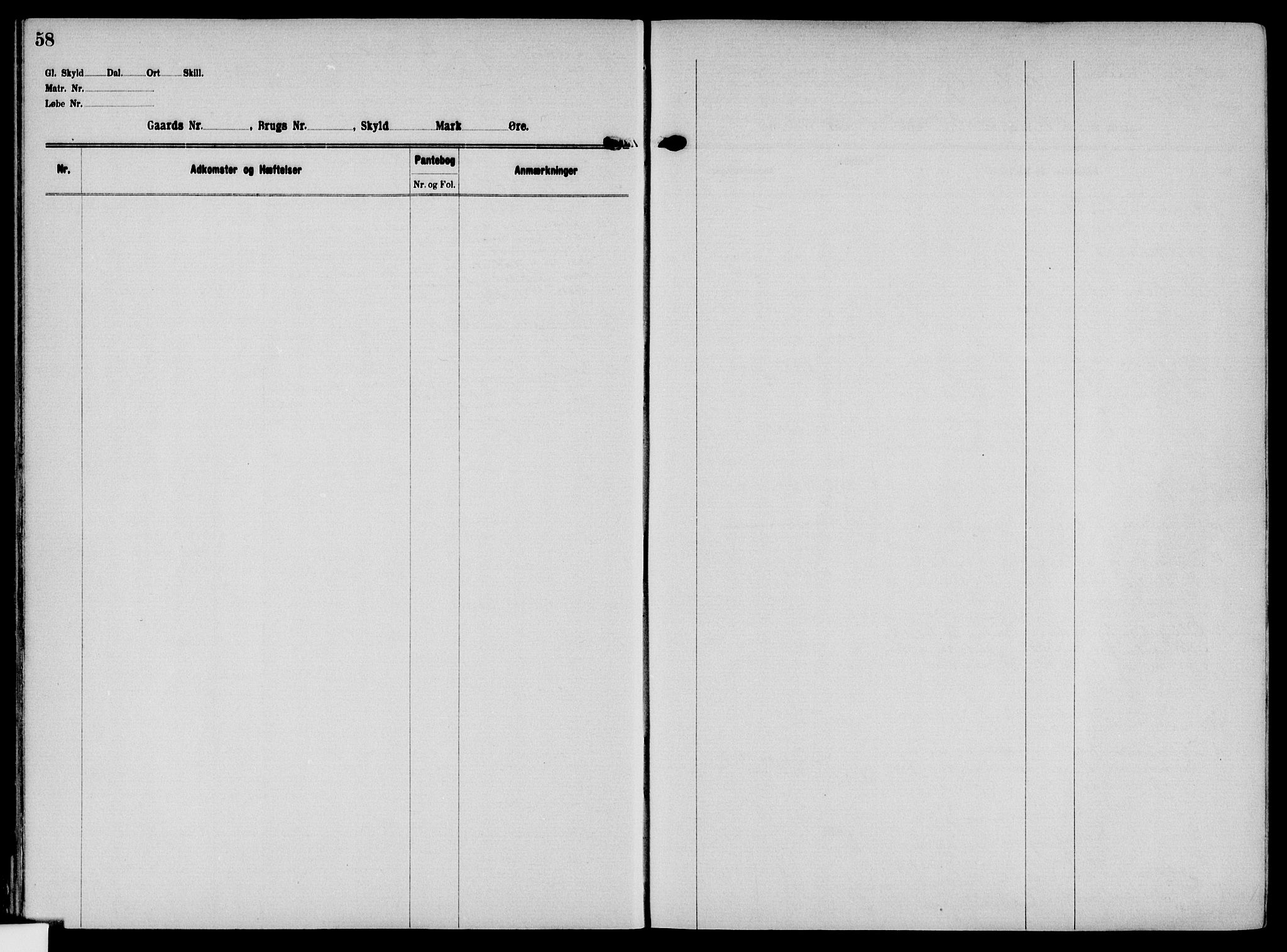 Solør tingrett, AV/SAH-TING-008/H/Ha/Hak/L0004: Panteregister nr. IV, 1900-1935, s. 58