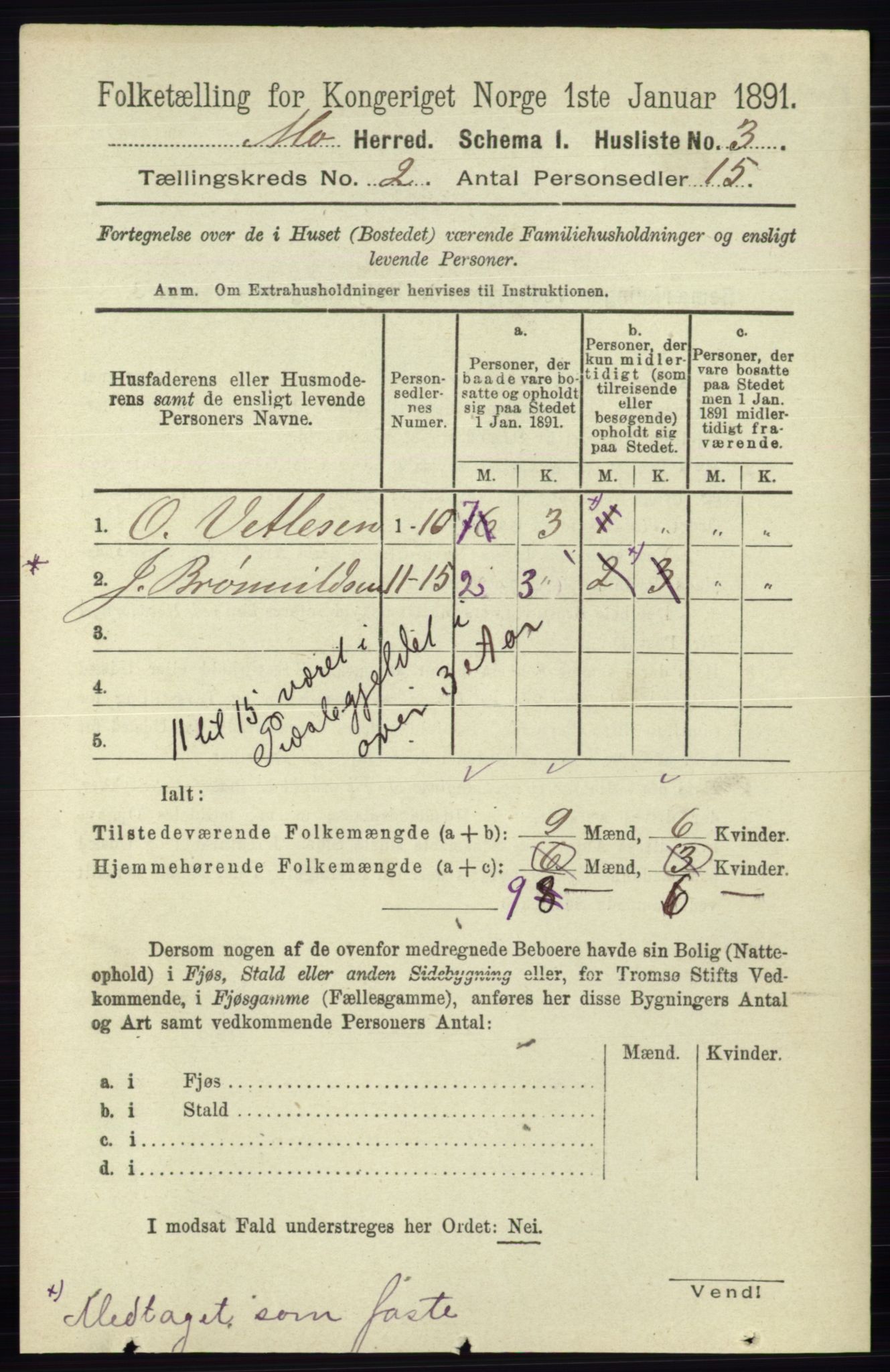 RA, Folketelling 1891 for 0832 Mo herred, 1891, s. 508