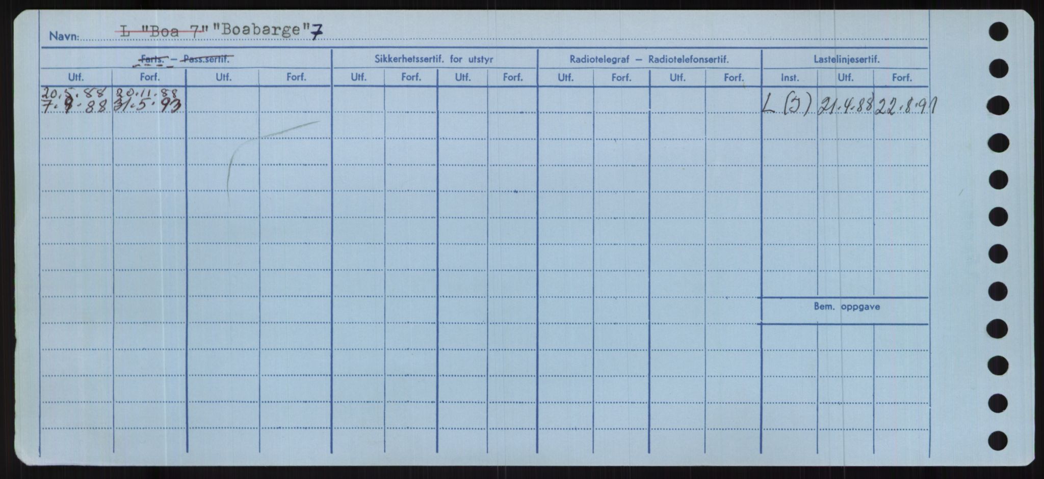 Sjøfartsdirektoratet med forløpere, Skipsmålingen, AV/RA-S-1627/H/Hc/L0001: Lektere, A-Y, s. 58