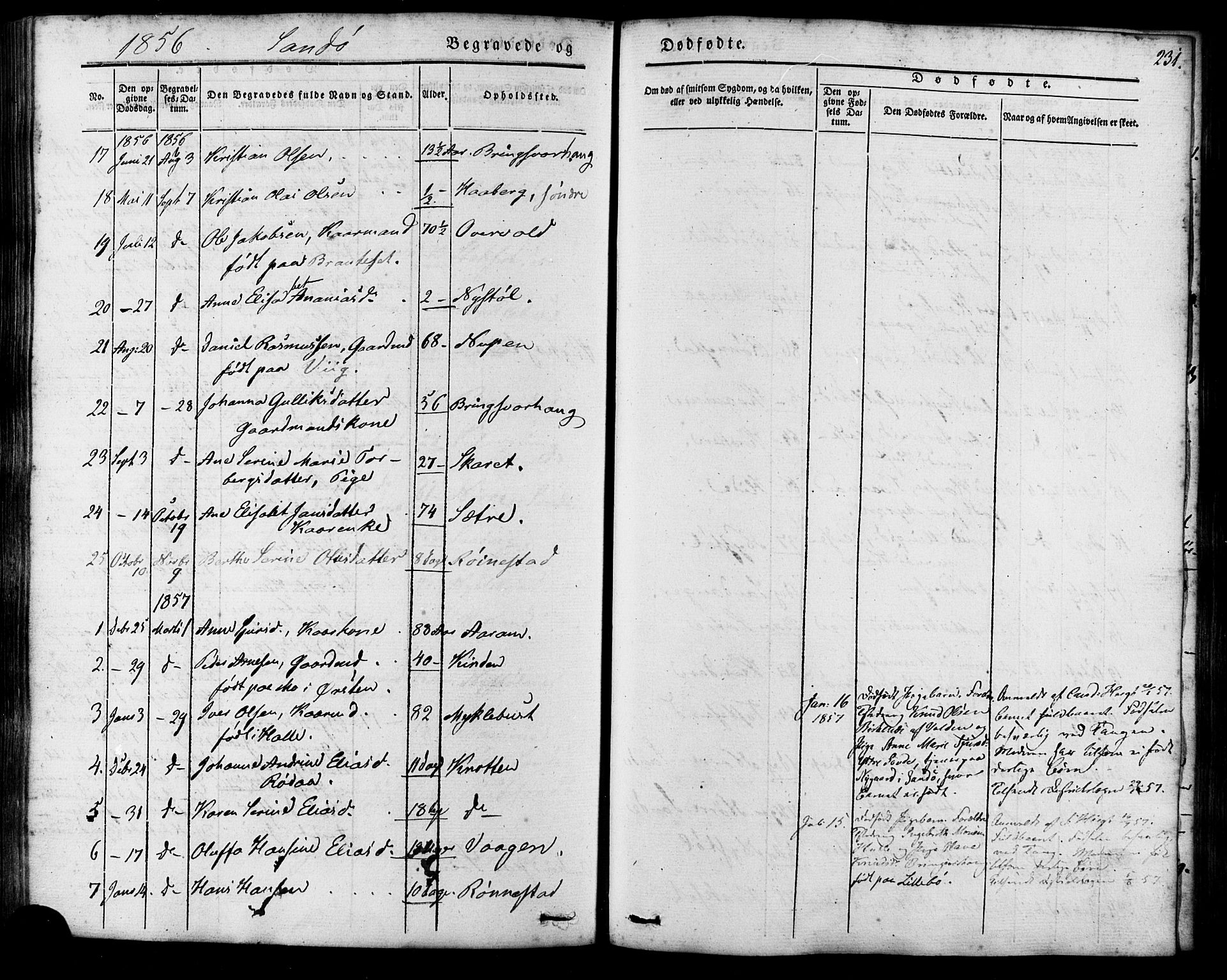 Ministerialprotokoller, klokkerbøker og fødselsregistre - Møre og Romsdal, AV/SAT-A-1454/503/L0034: Ministerialbok nr. 503A02, 1841-1884, s. 231