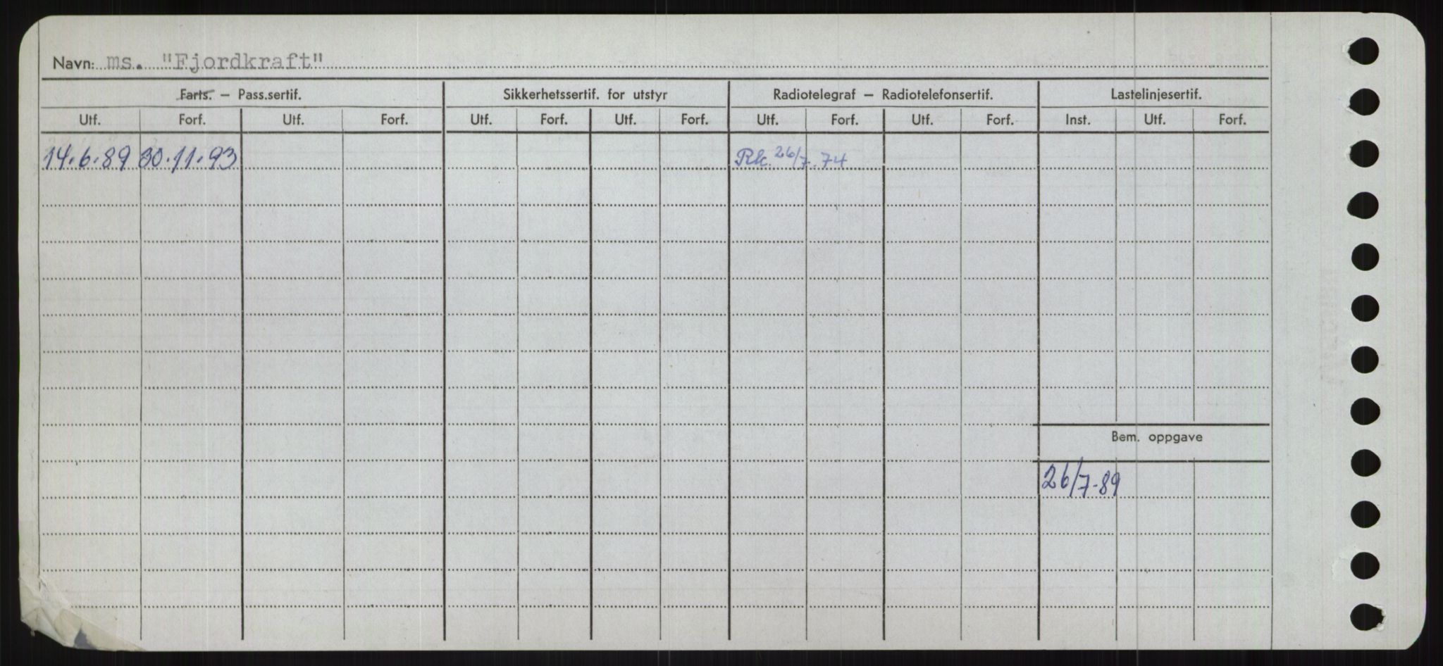 Sjøfartsdirektoratet med forløpere, Skipsmålingen, RA/S-1627/H/Ha/L0002/0001: Fartøy, Eik-Hill / Fartøy, Eik-F, s. 536