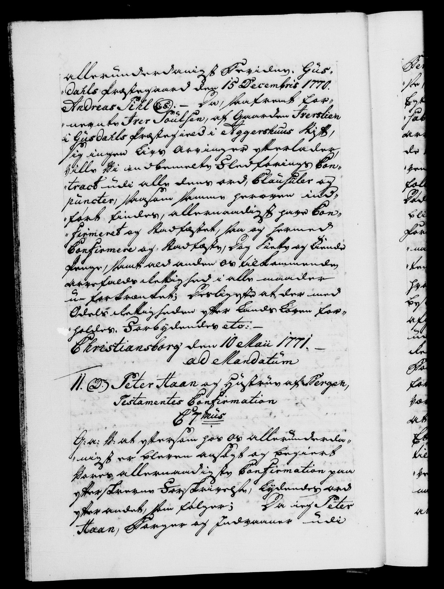 Danske Kanselli 1572-1799, AV/RA-EA-3023/F/Fc/Fca/Fcaa/L0045: Norske registre "Norske eller 3. dept.s åpne brev, 1771-1773, s. 8b