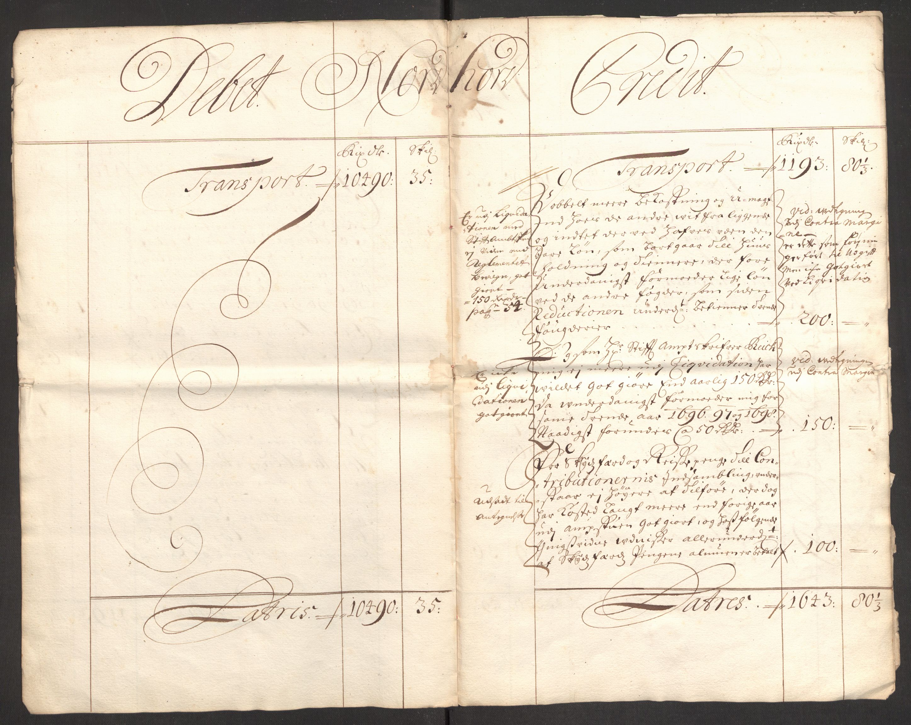 Rentekammeret inntil 1814, Reviderte regnskaper, Fogderegnskap, AV/RA-EA-4092/R51/L3184: Fogderegnskap Nordhordland og Voss, 1698-1699, s. 8