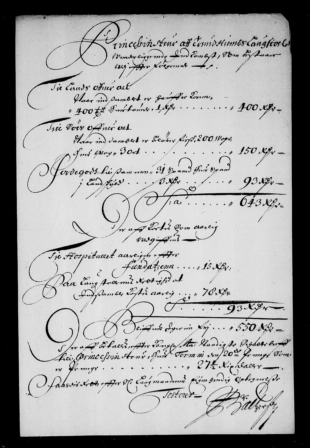 Rentekammeret inntil 1814, Reviderte regnskaper, Stiftamtstueregnskaper, Trondheim stiftamt og Nordland amt, AV/RA-EA-6044/R/Rd/L0034: Trondheim stiftamt, 1664-1671