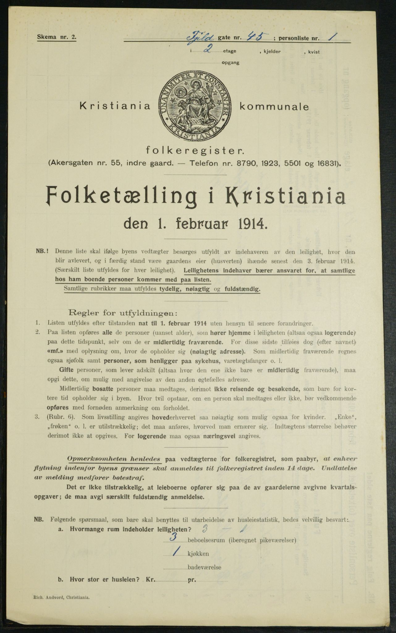 OBA, Kommunal folketelling 1.2.1914 for Kristiania, 1914, s. 24747