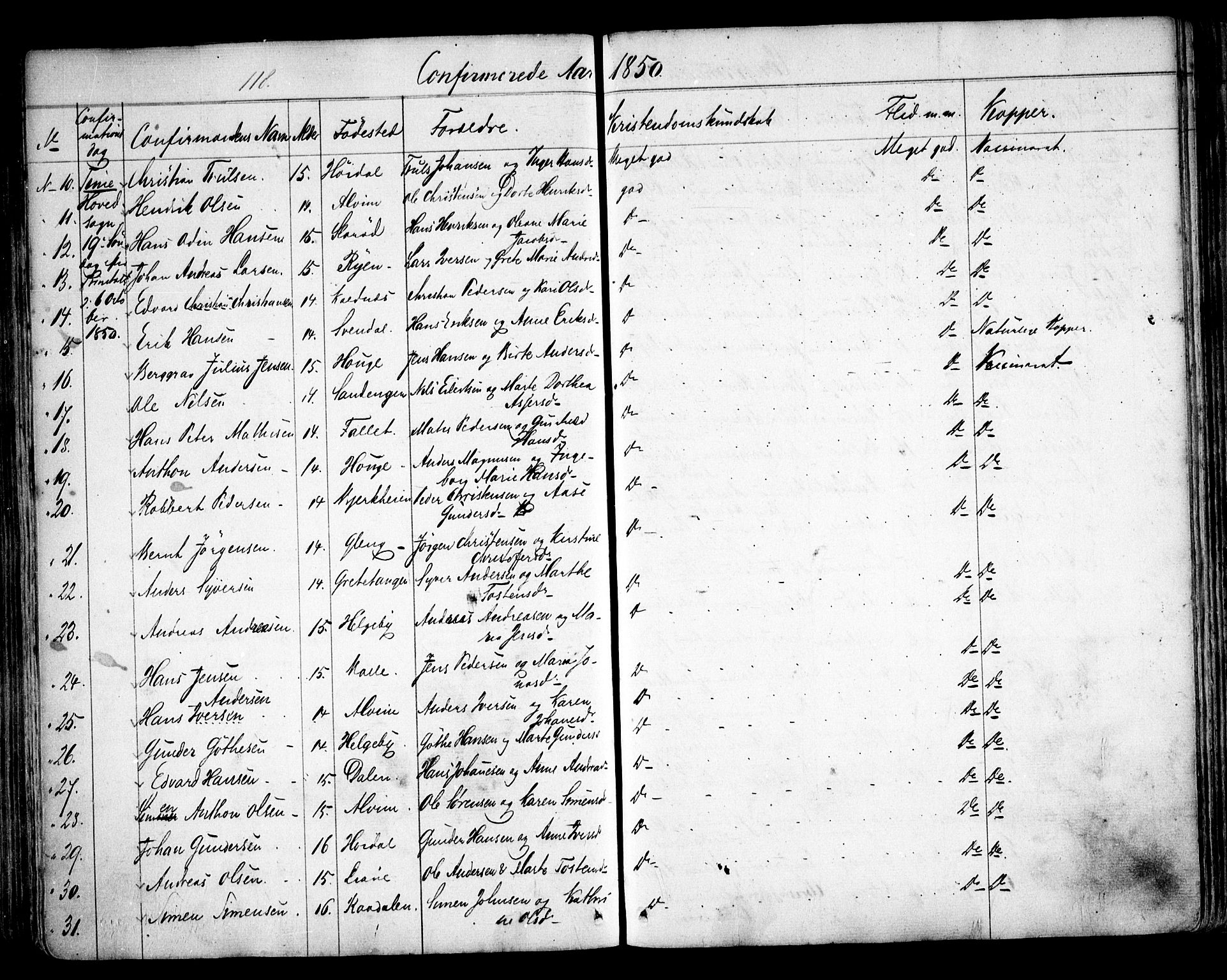 Tune prestekontor Kirkebøker, AV/SAO-A-2007/F/Fa/L0010a: Ministerialbok nr. 10A, 1847-1852, s. 118