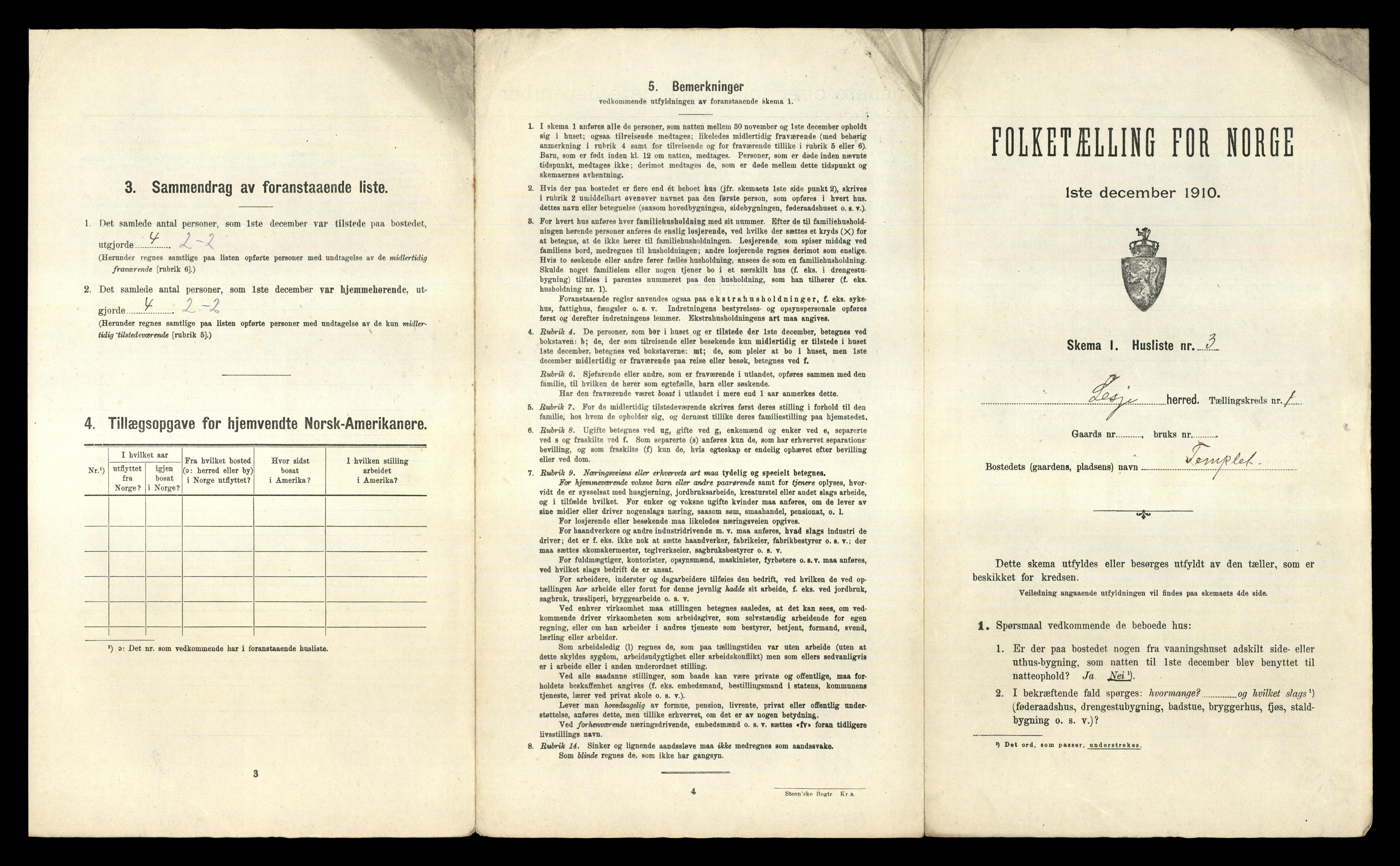 RA, Folketelling 1910 for 0512 Lesja herred, 1910, s. 33