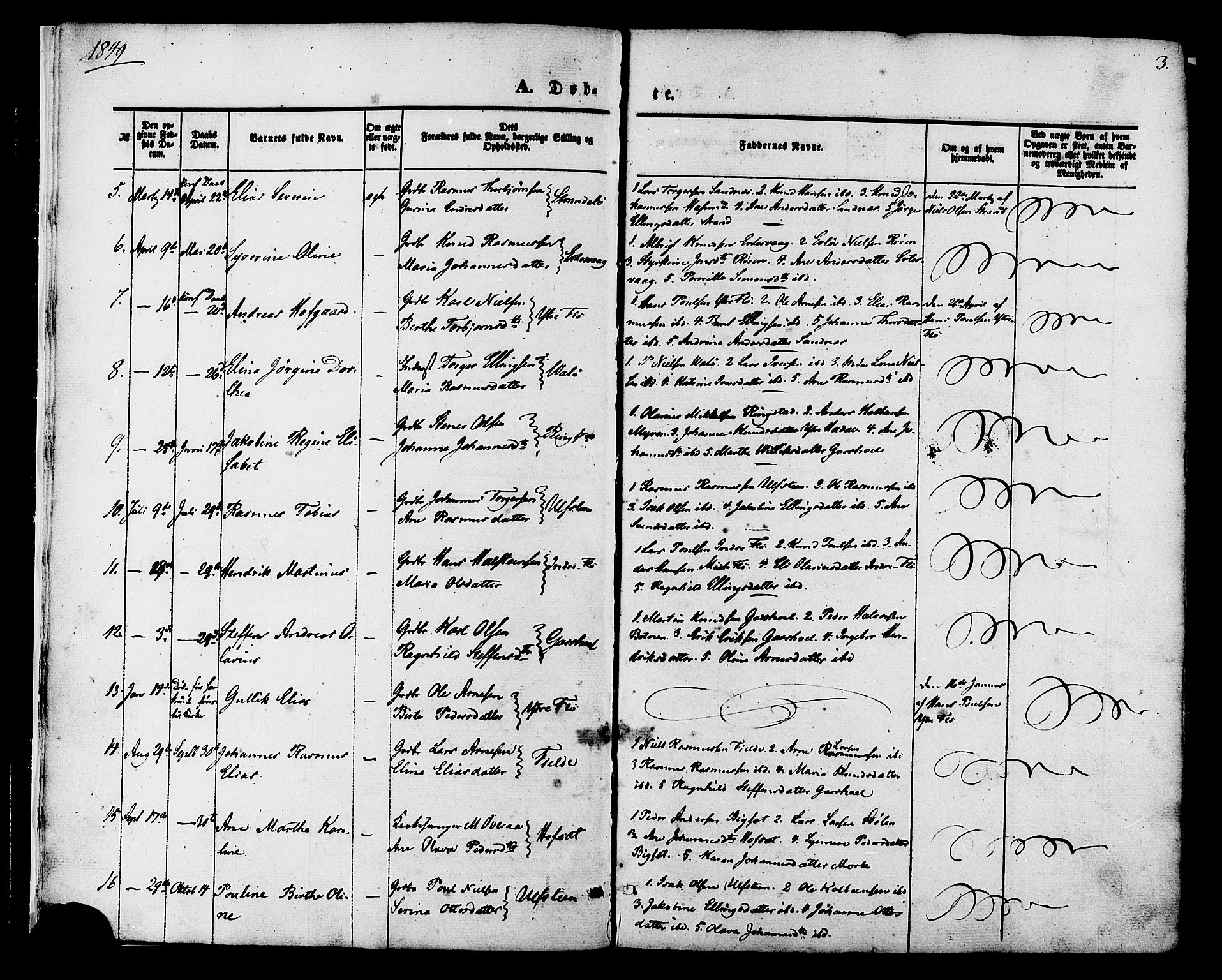Ministerialprotokoller, klokkerbøker og fødselsregistre - Møre og Romsdal, AV/SAT-A-1454/509/L0105: Ministerialbok nr. 509A03, 1848-1882, s. 3