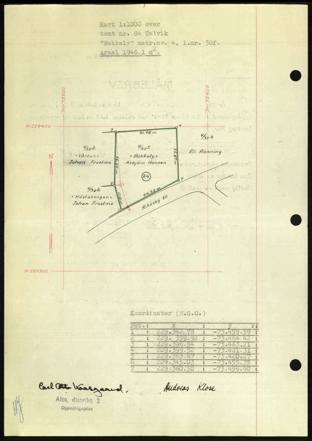 Alta fogderi/sorenskriveri, AV/SATØ-SATØ-5/1/K/Kd/L0037pantebok: Pantebok nr. 39-40, 1948-1949, Dagboknr: 357/1949