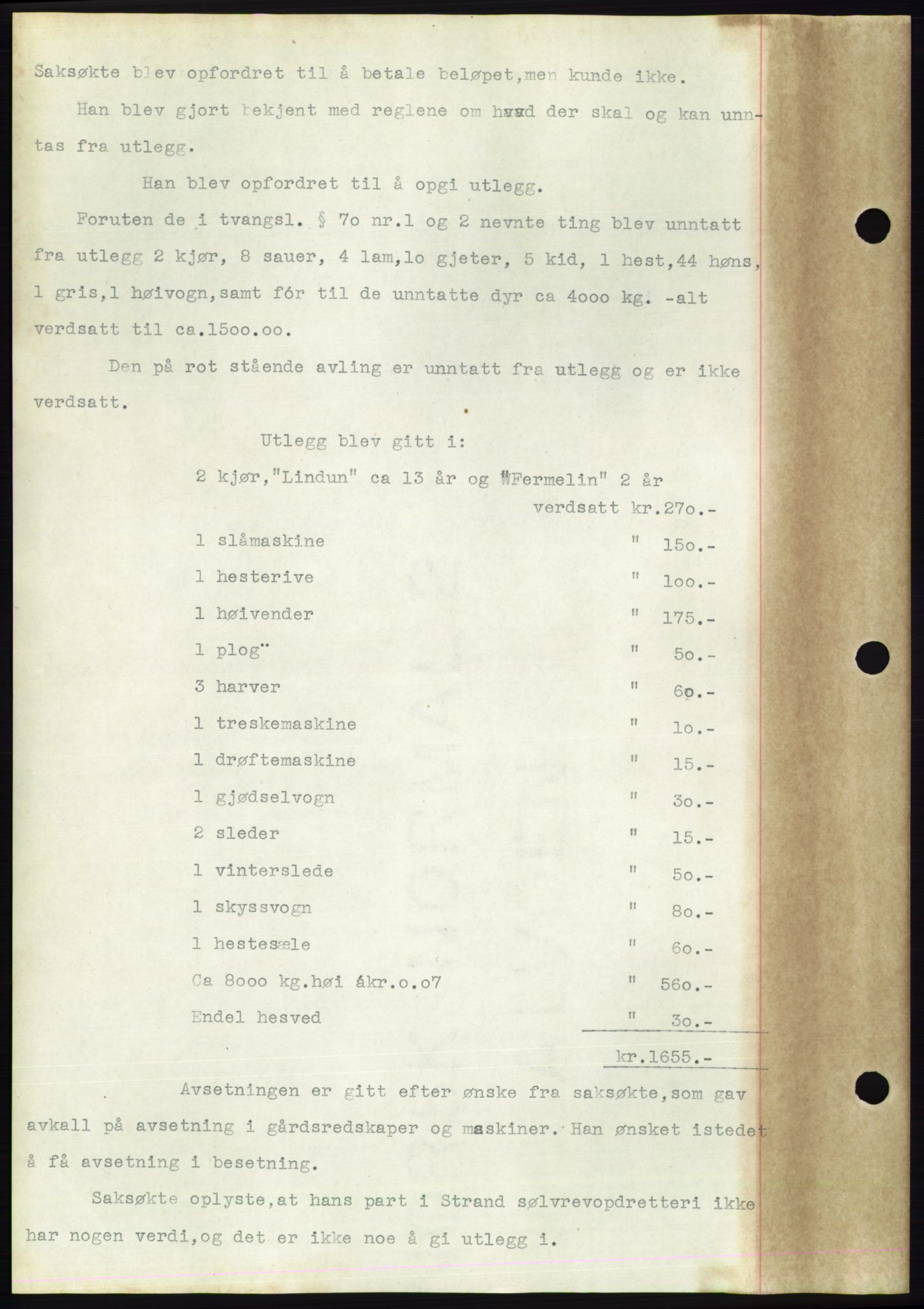 Søre Sunnmøre sorenskriveri, AV/SAT-A-4122/1/2/2C/L0053: Pantebok nr. 47, 1931-1932, Tingl.dato: 31.10.1931