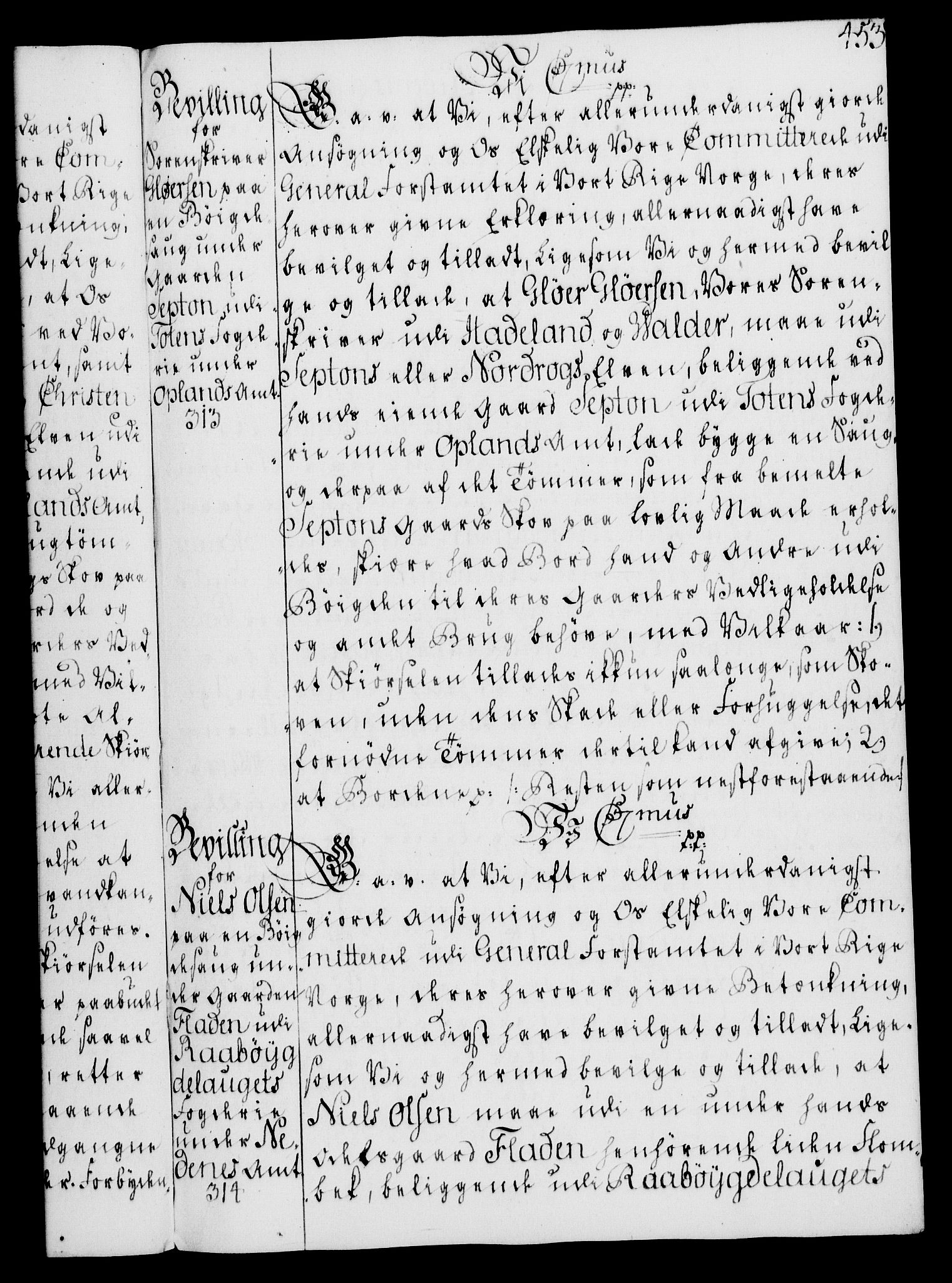 Rentekammeret, Kammerkanselliet, AV/RA-EA-3111/G/Gg/Gga/L0008: Norsk ekspedisjonsprotokoll med register (merket RK 53.8), 1768-1771, s. 453