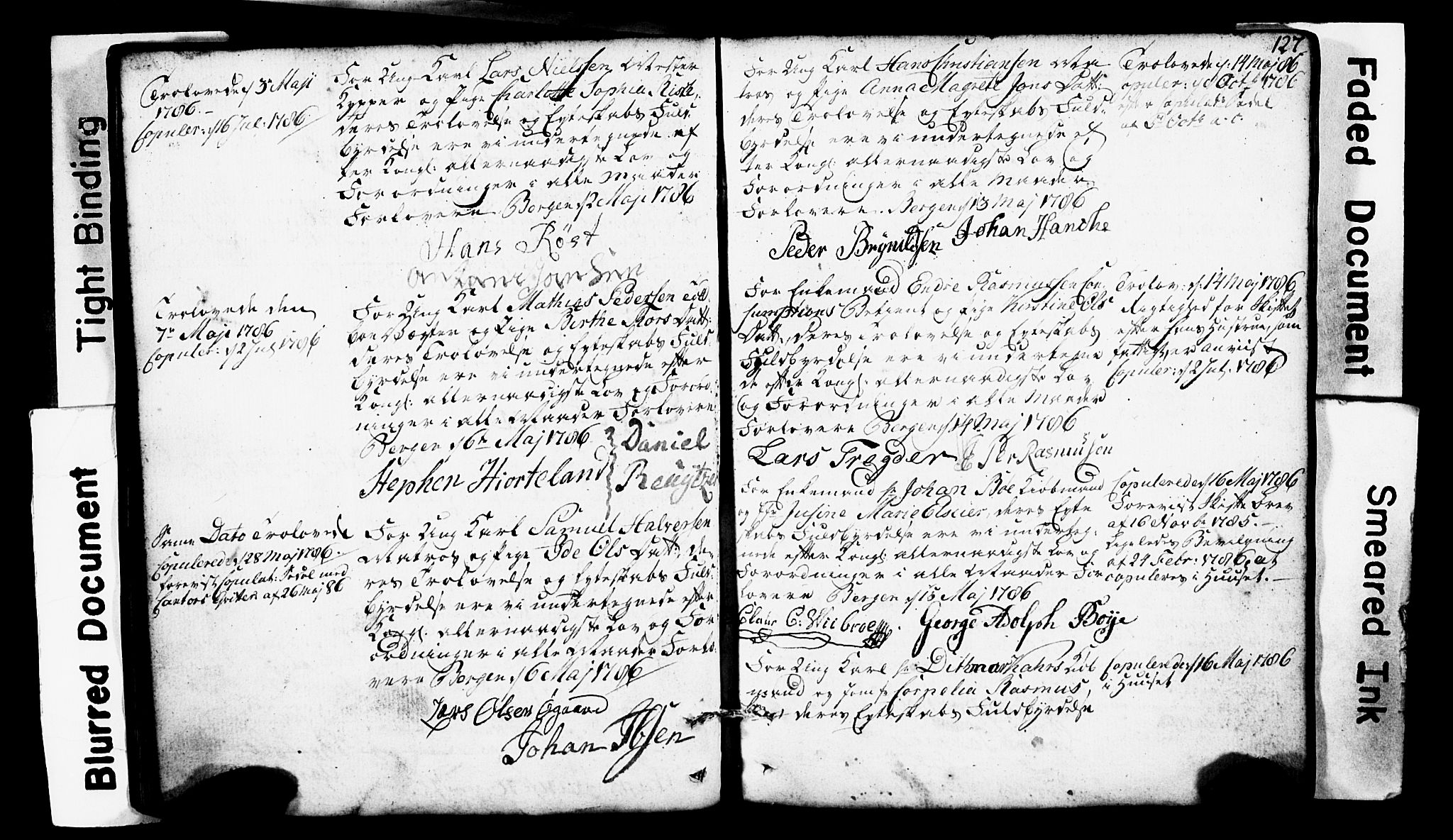 Domkirken sokneprestembete, SAB/A-74801: Forlovererklæringer nr. II.5.1, 1767-1792, s. 127