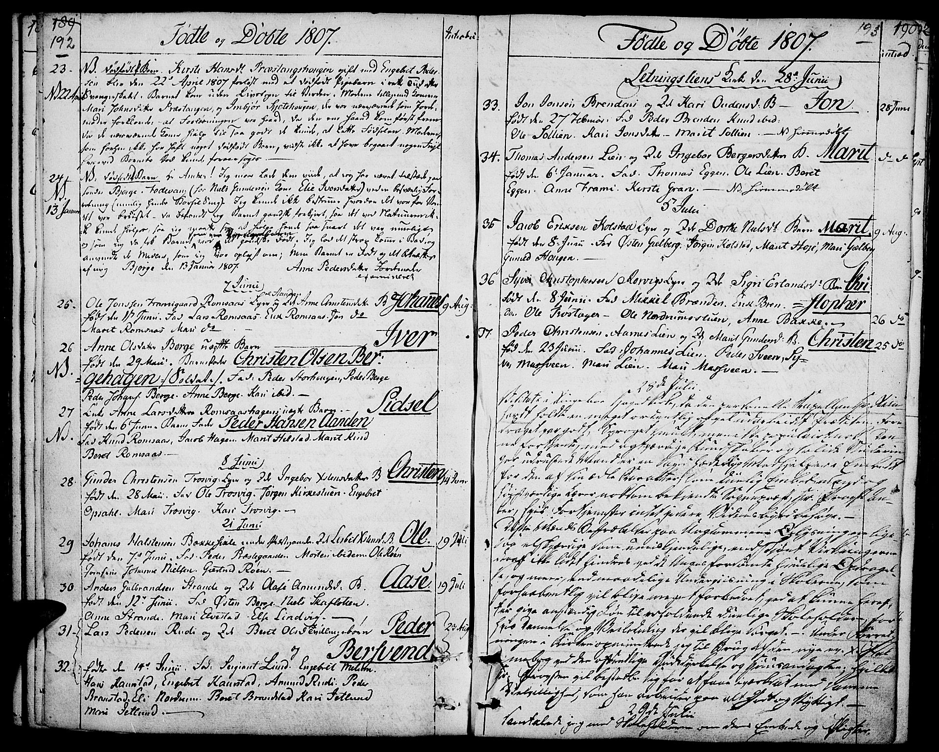Ringebu prestekontor, AV/SAH-PREST-082/H/Ha/Haa/L0003: Ministerialbok nr. 3, 1781-1820, s. 192-193