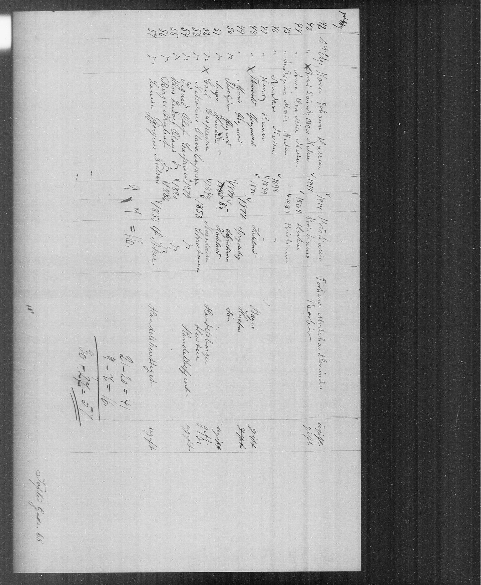 OBA, Kommunal folketelling 31.12.1899 for Kristiania kjøpstad, 1899, s. 14614