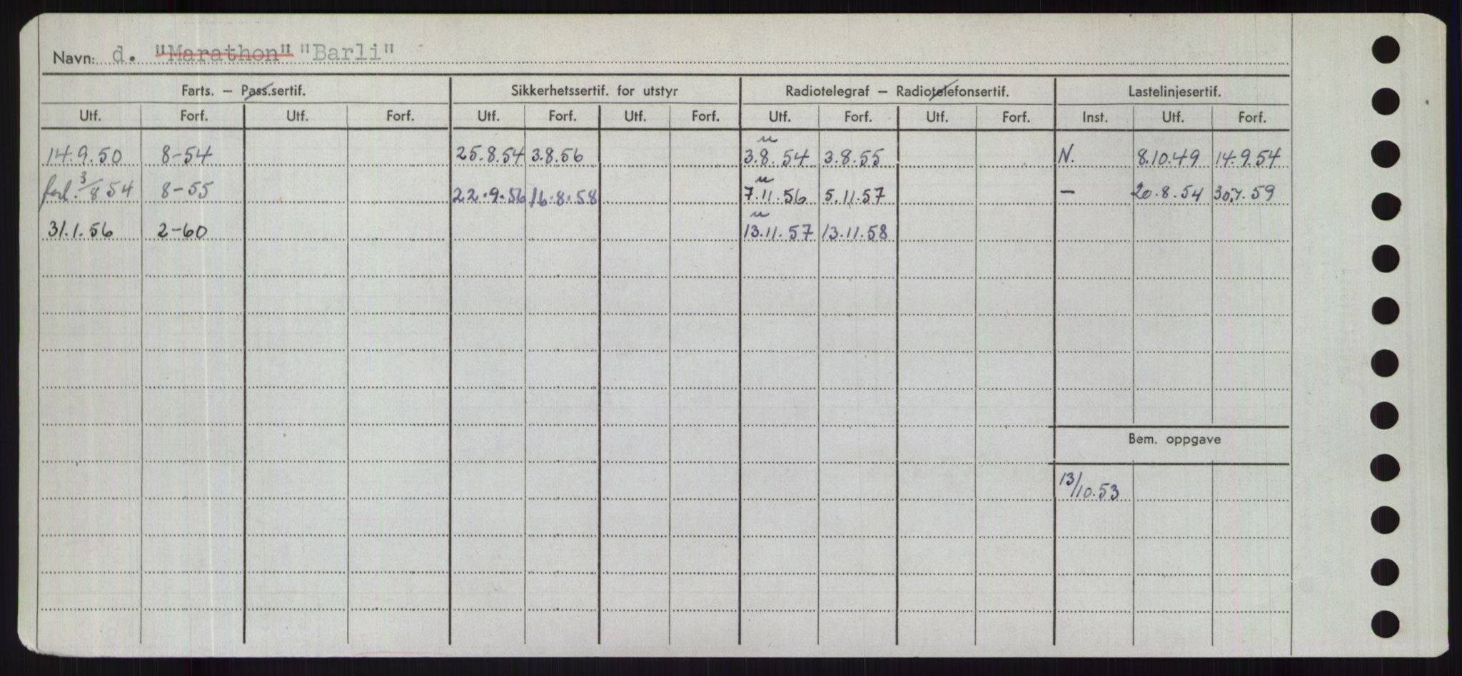 Sjøfartsdirektoratet med forløpere, Skipsmålingen, RA/S-1627/H/Hd/L0003: Fartøy, B-Bev, s. 300