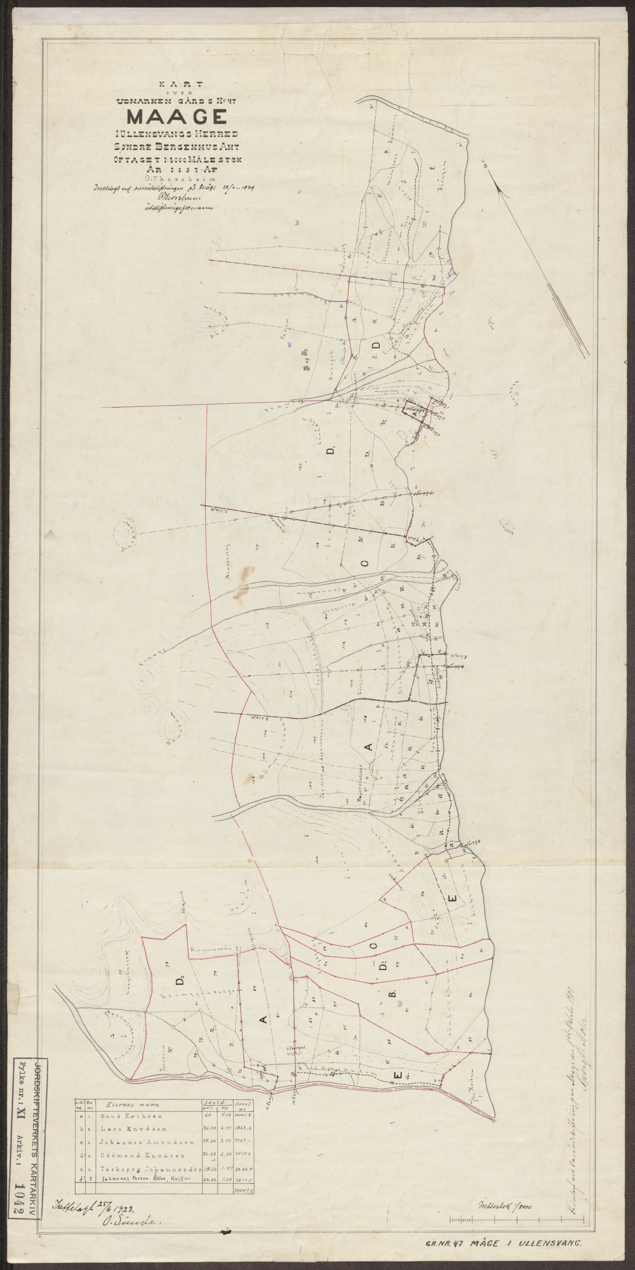 Jordskifteverkets kartarkiv, AV/RA-S-3929/T, 1859-1988, s. 1188