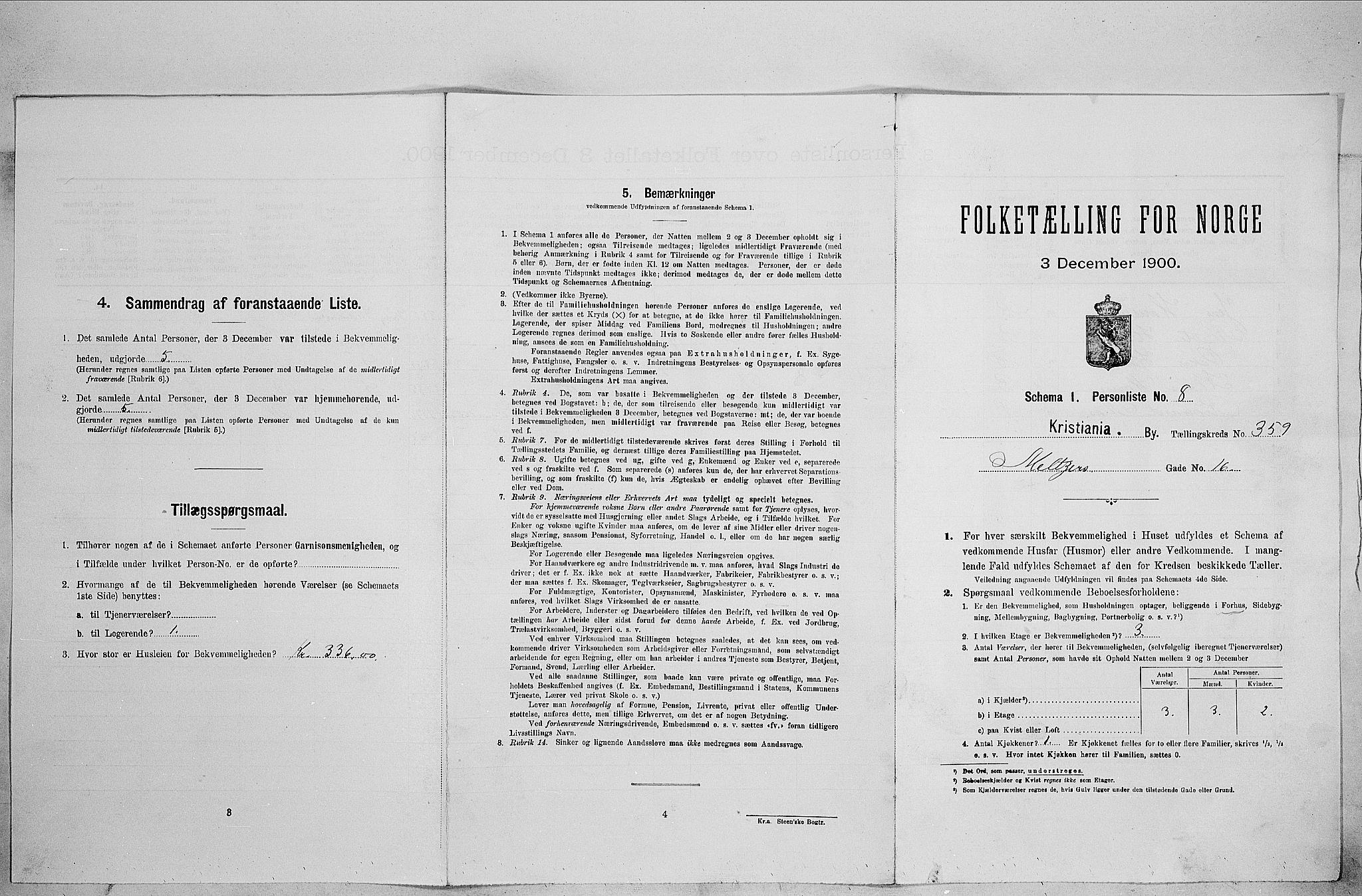 SAO, Folketelling 1900 for 0301 Kristiania kjøpstad, 1900, s. 59223