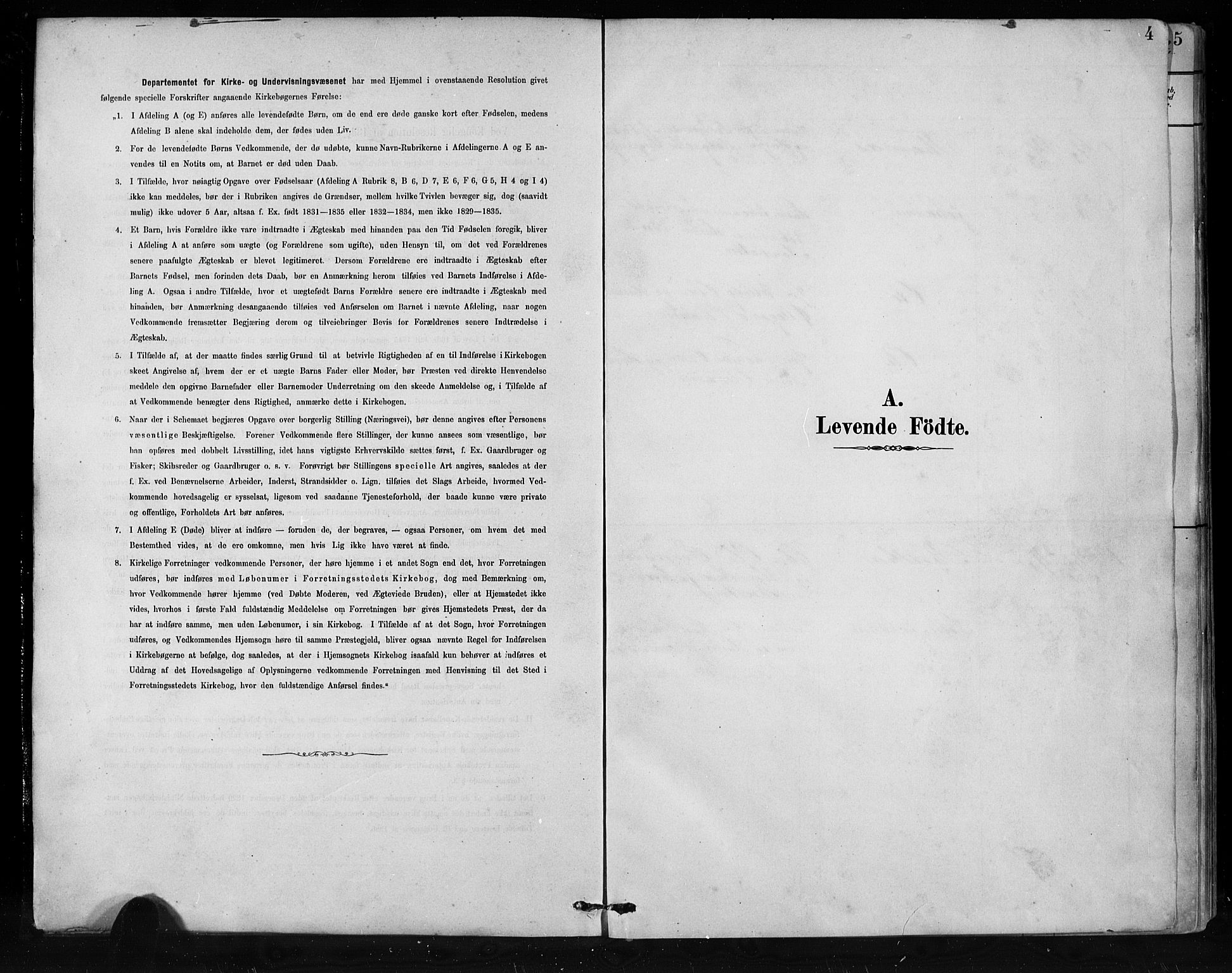 Jostedal sokneprestembete, AV/SAB-A-80601/H/Hab/Habb/L0001: Klokkerbok nr. B 1, 1882-1921, s. 4