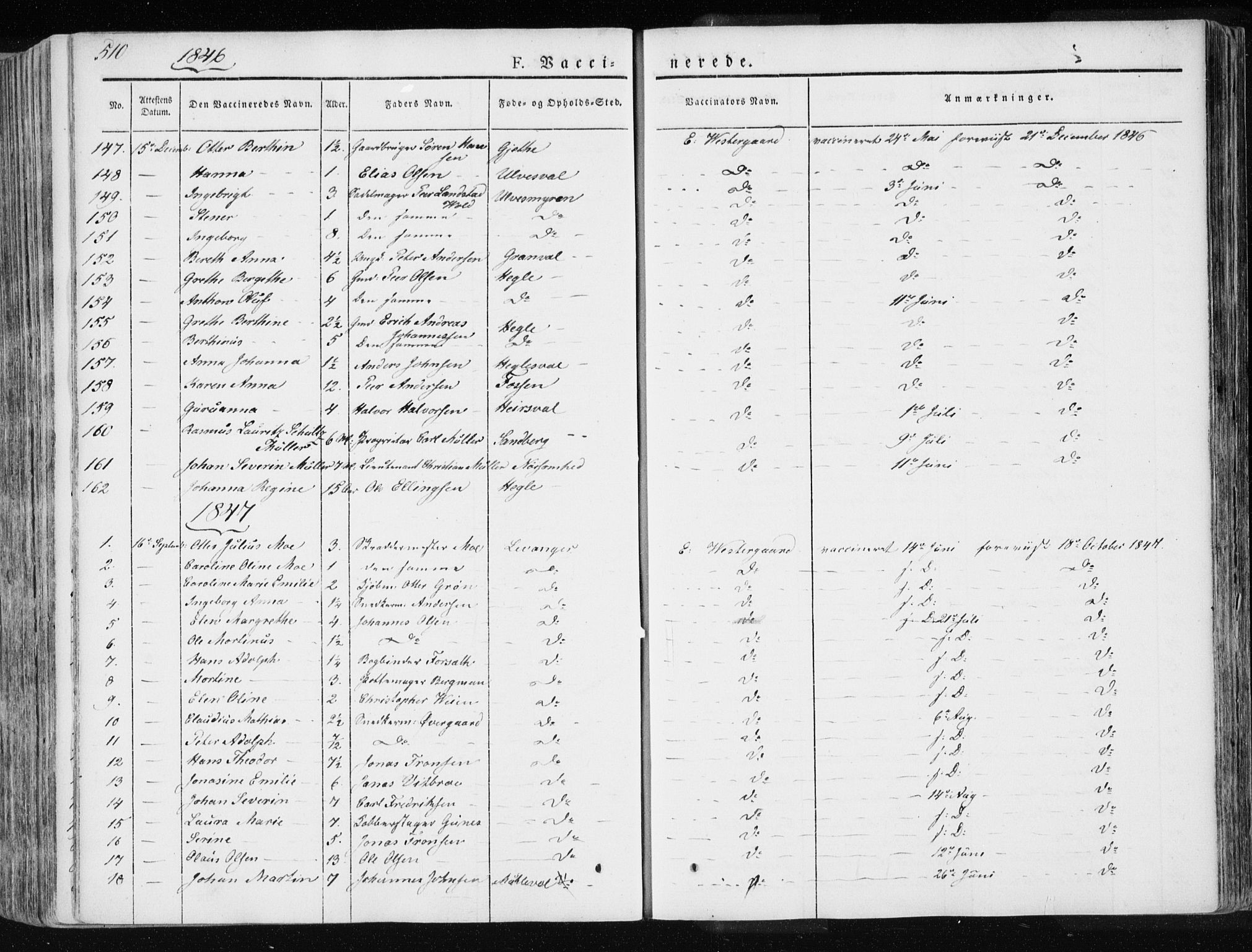 Ministerialprotokoller, klokkerbøker og fødselsregistre - Nord-Trøndelag, AV/SAT-A-1458/717/L0154: Ministerialbok nr. 717A06 /1, 1836-1849, s. 510