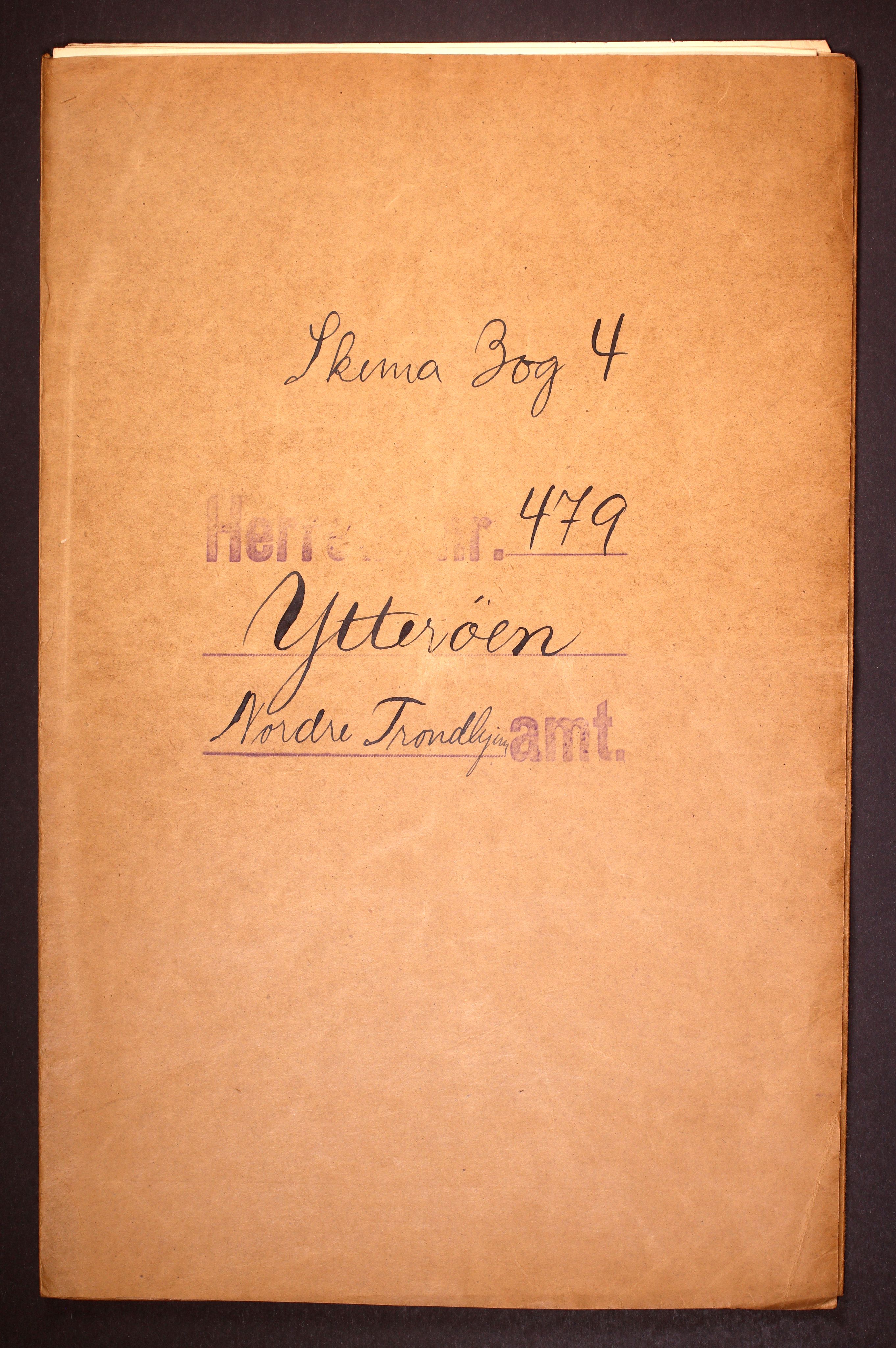 RA, Folketelling 1910 for 1722 Ytterøy herred, 1910, s. 1