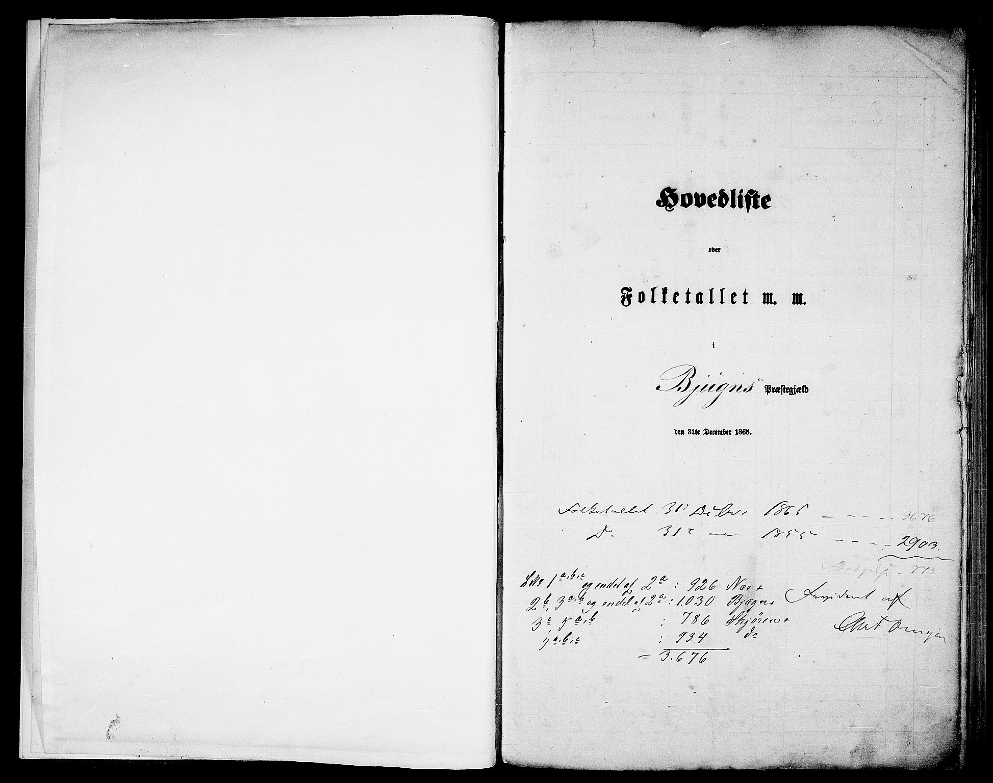 RA, Folketelling 1865 for 1627P Bjugn prestegjeld, 1865, s. 5