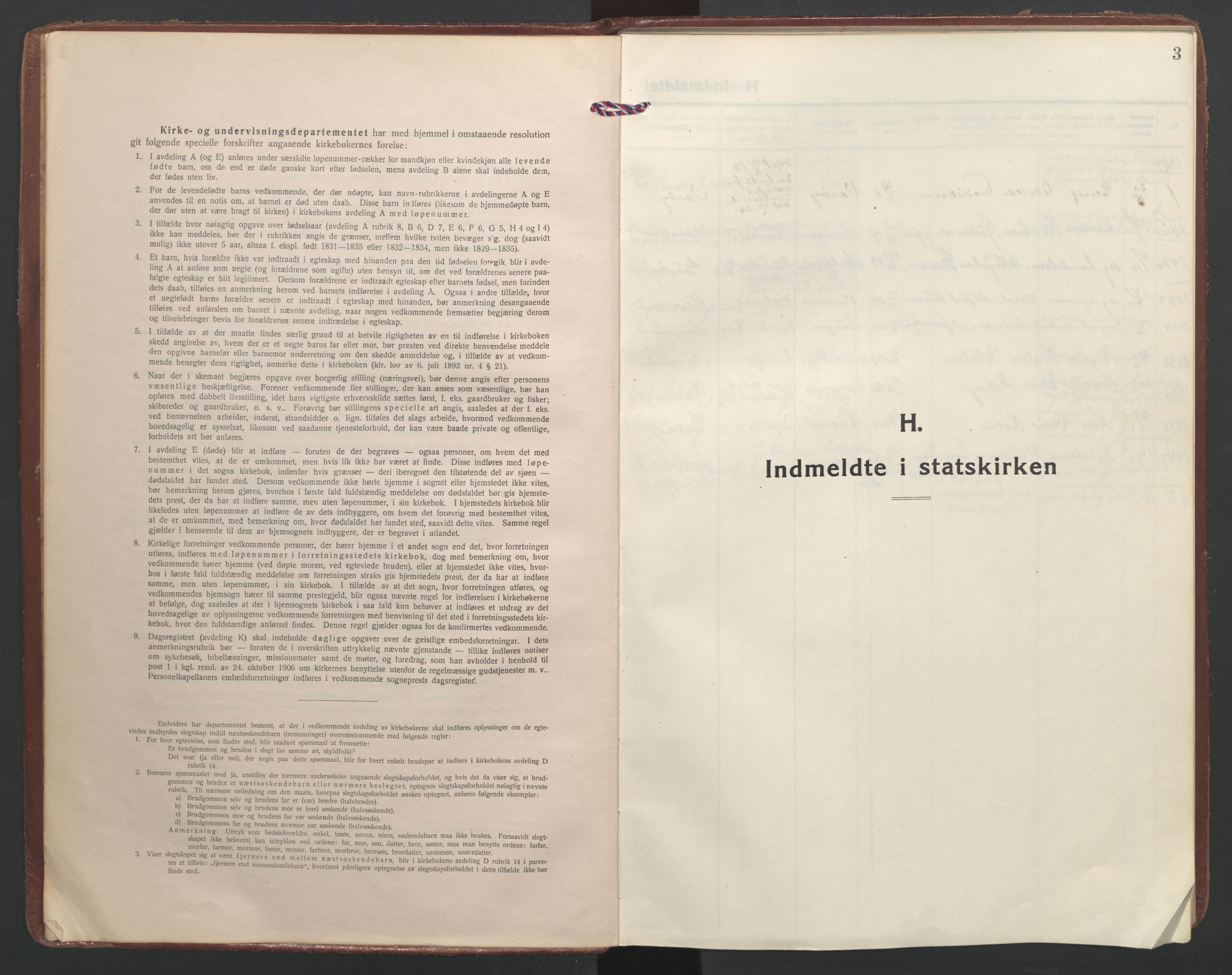 Ministerialprotokoller, klokkerbøker og fødselsregistre - Nordland, SAT/A-1459/891/L1307: Ministerialbok nr. 891A12, 1925-1951, s. 3