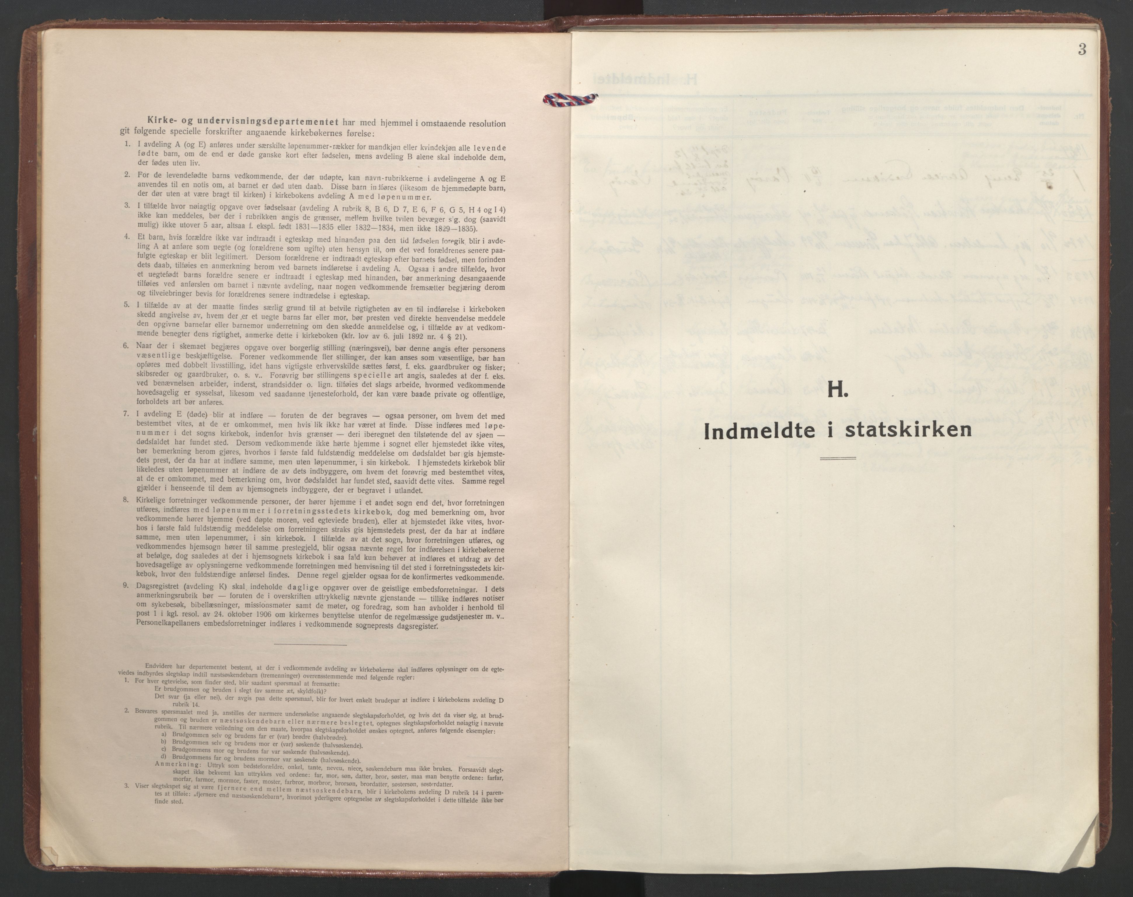 Ministerialprotokoller, klokkerbøker og fødselsregistre - Nordland, AV/SAT-A-1459/891/L1307: Ministerialbok nr. 891A12, 1925-1951, s. 3