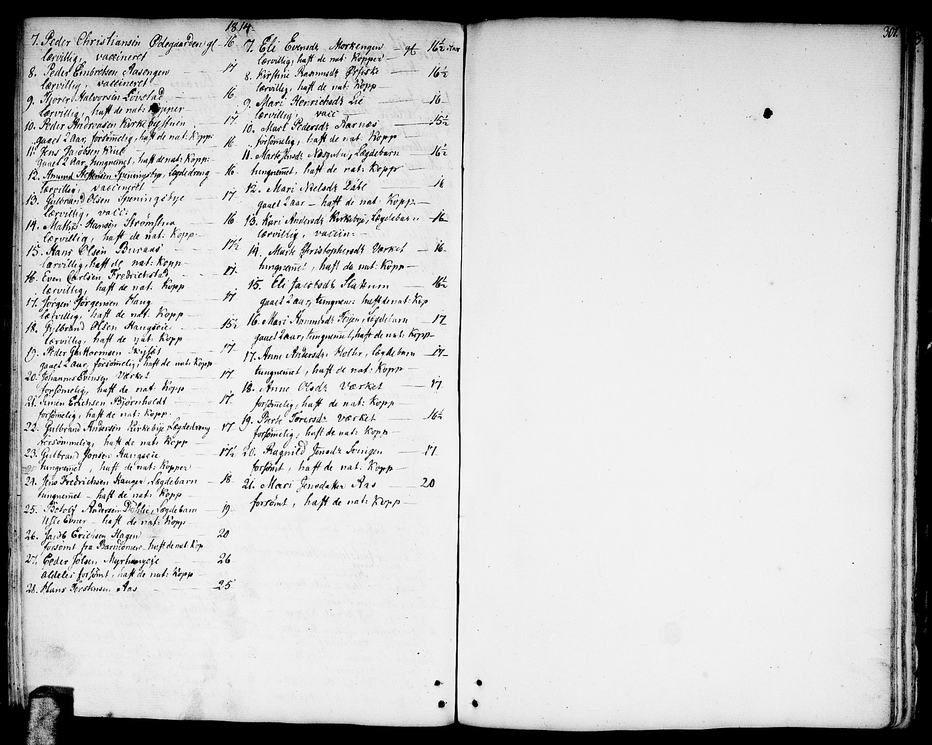 Nittedal prestekontor Kirkebøker, AV/SAO-A-10365a/F/Fa/L0002: Ministerialbok nr. I 2, 1779-1814, s. 301