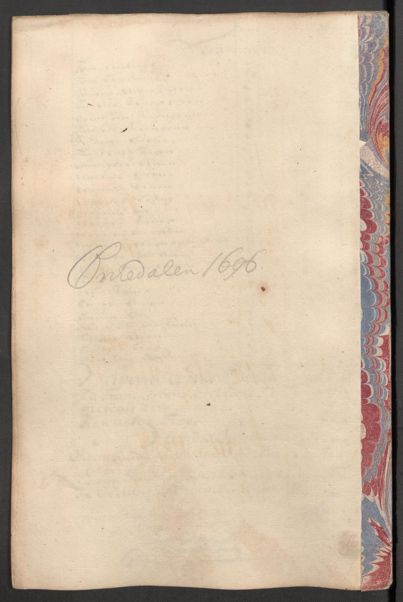 Rentekammeret inntil 1814, Reviderte regnskaper, Fogderegnskap, AV/RA-EA-4092/R60/L3946: Fogderegnskap Orkdal og Gauldal, 1696, s. 156