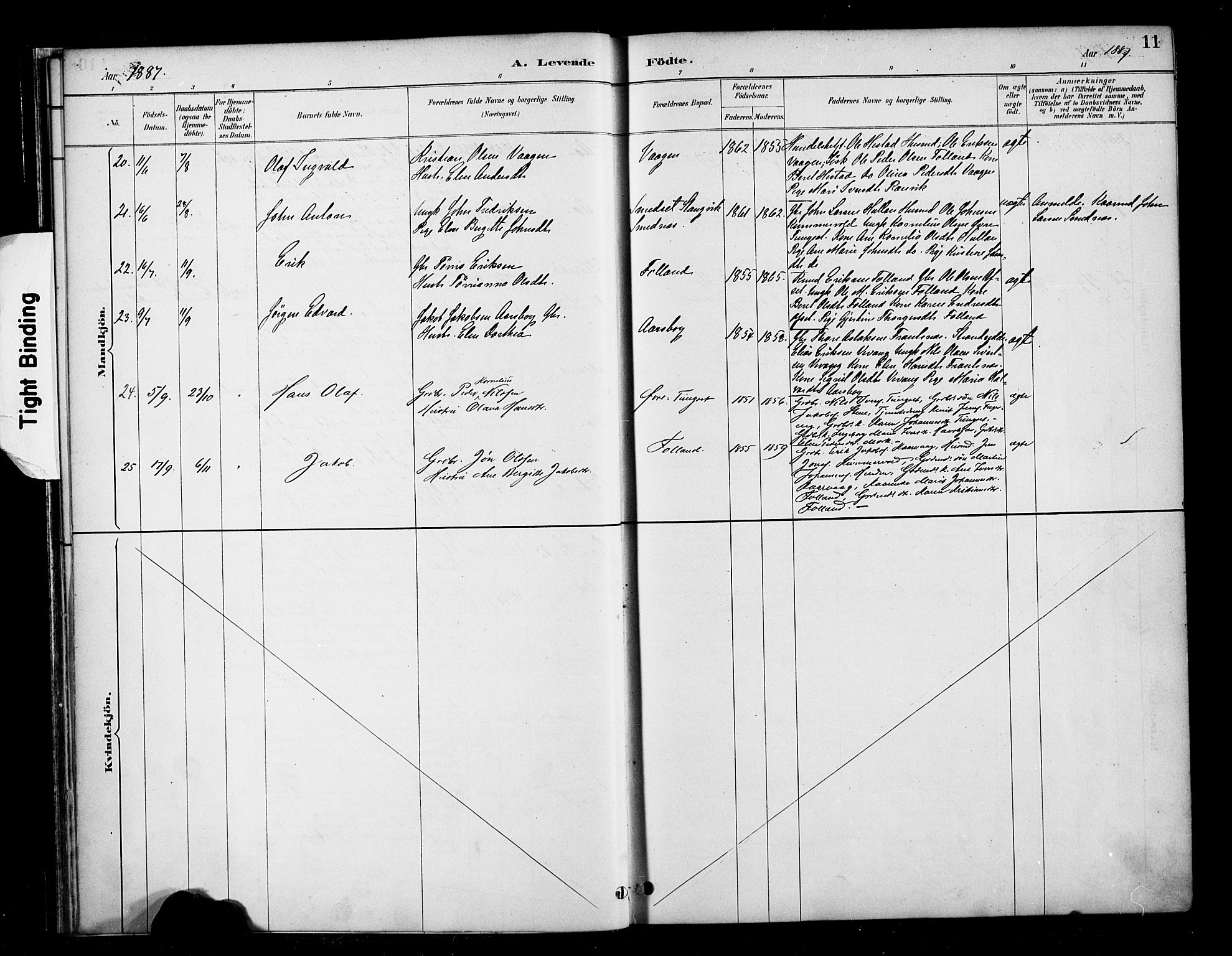 Ministerialprotokoller, klokkerbøker og fødselsregistre - Møre og Romsdal, AV/SAT-A-1454/570/L0832: Ministerialbok nr. 570A06, 1885-1900, s. 11