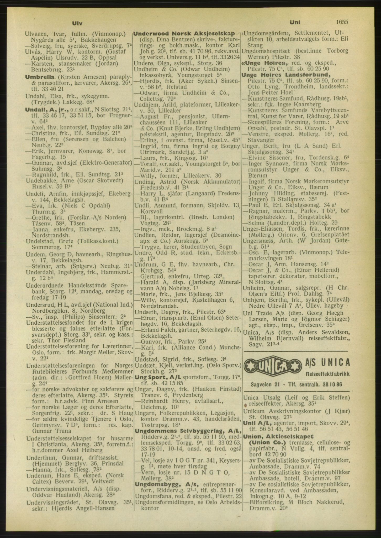 Kristiania/Oslo adressebok, PUBL/-, 1956-1957, s. 1655