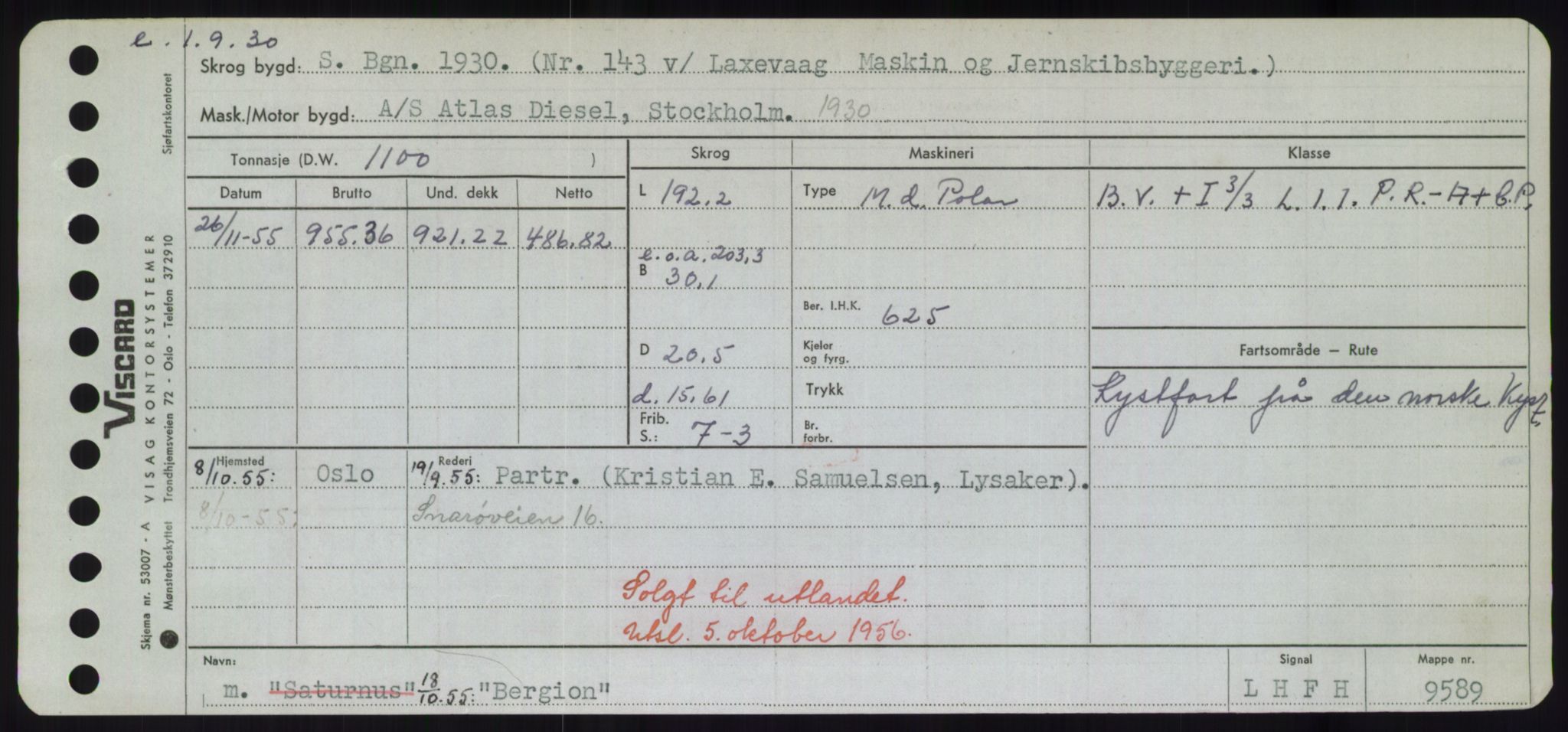 Sjøfartsdirektoratet med forløpere, Skipsmålingen, AV/RA-S-1627/H/Hd/L0003: Fartøy, B-Bev, s. 805