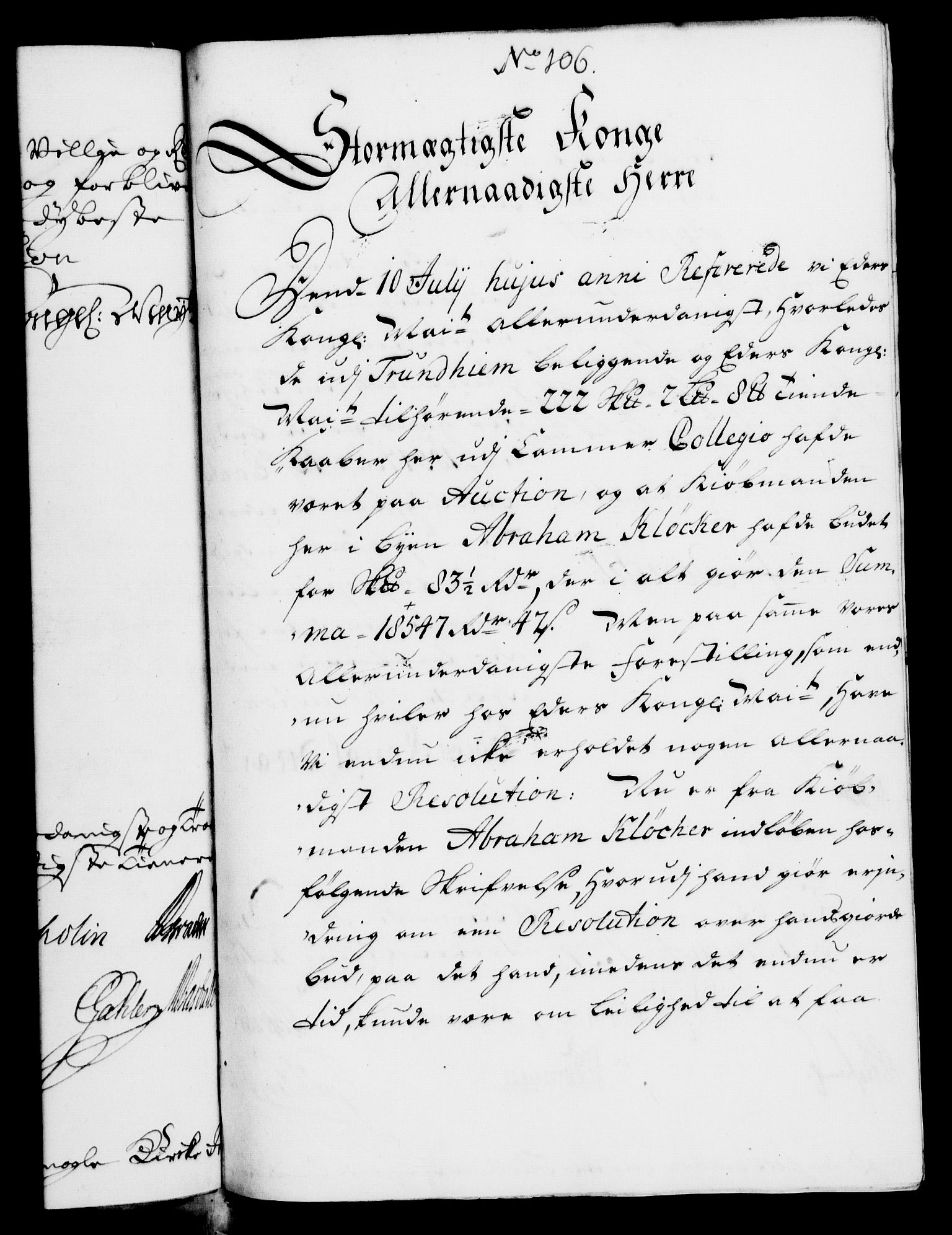 Rentekammeret, Kammerkanselliet, AV/RA-EA-3111/G/Gf/Gfa/L0007: Norsk relasjons- og resolusjonsprotokoll (merket RK 52.7), 1724, s. 716