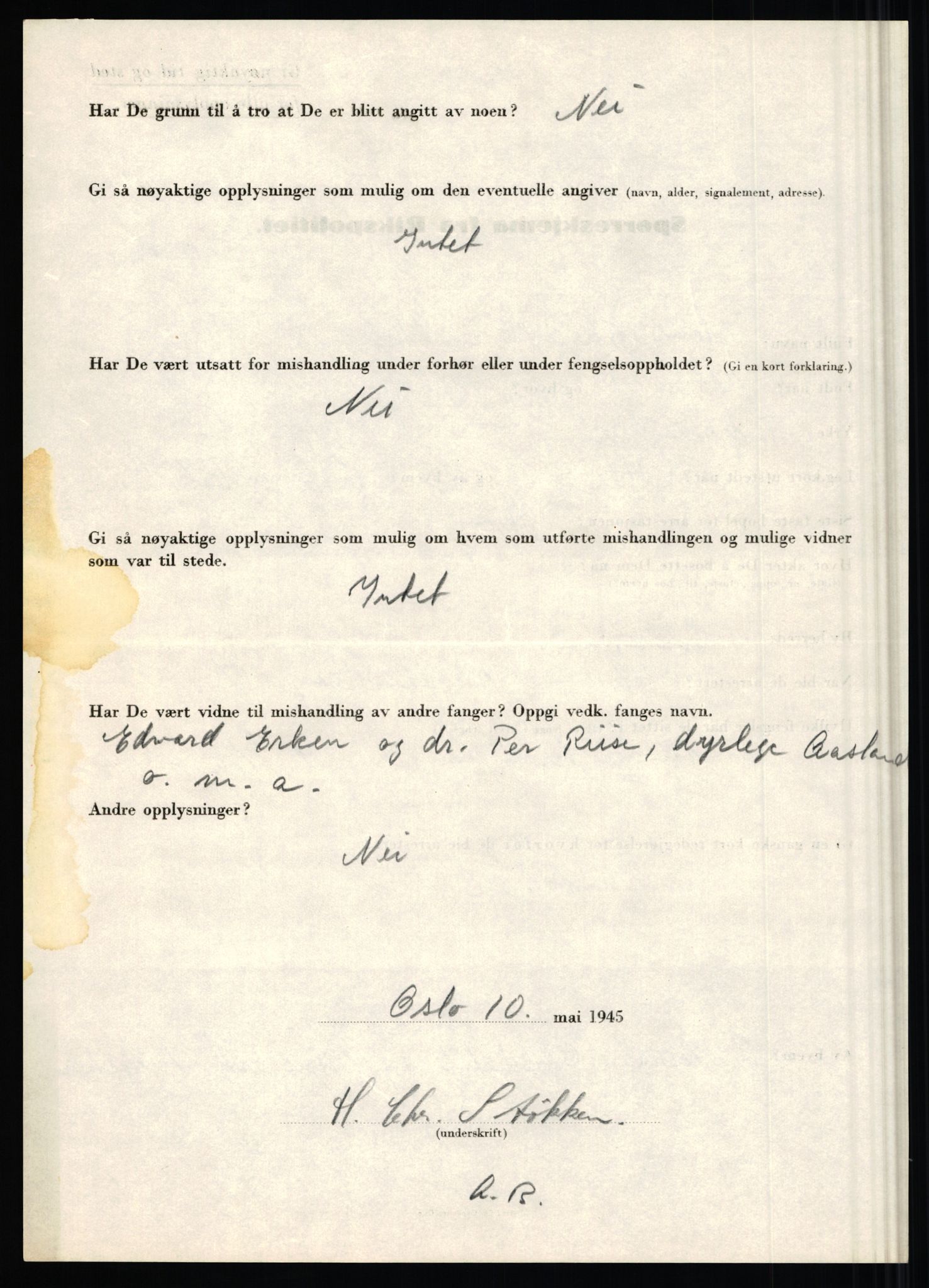 Rikspolitisjefen, AV/RA-S-1560/L/L0016: Sti, Lauritz - Tettum, Karl August, 1940-1945, s. 282