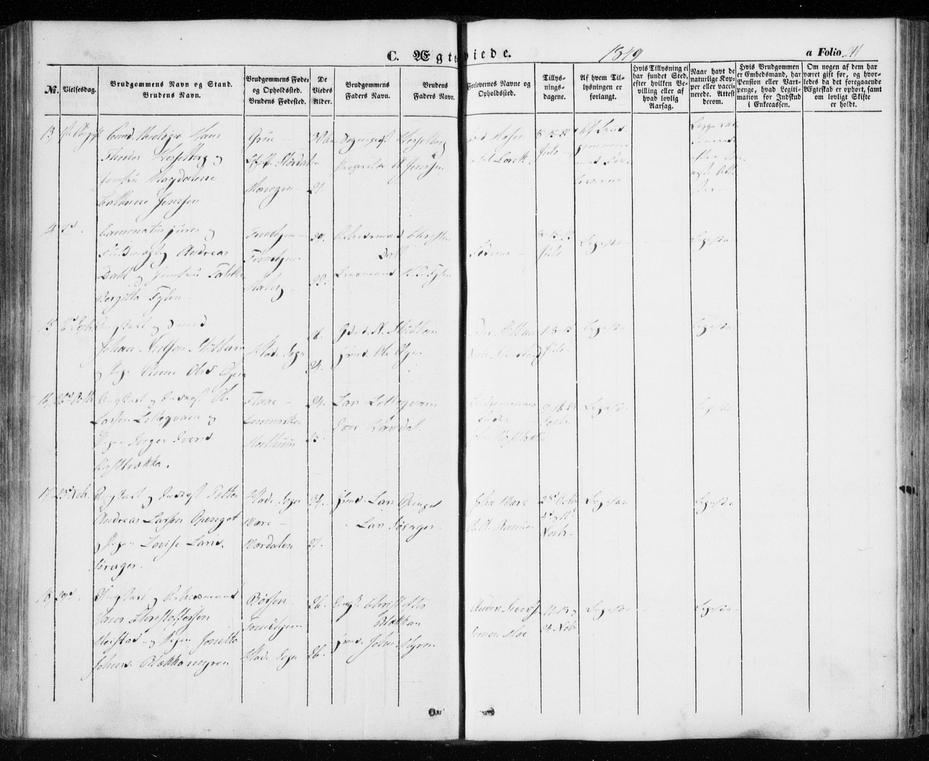 Ministerialprotokoller, klokkerbøker og fødselsregistre - Sør-Trøndelag, SAT/A-1456/606/L0291: Ministerialbok nr. 606A06, 1848-1856, s. 211