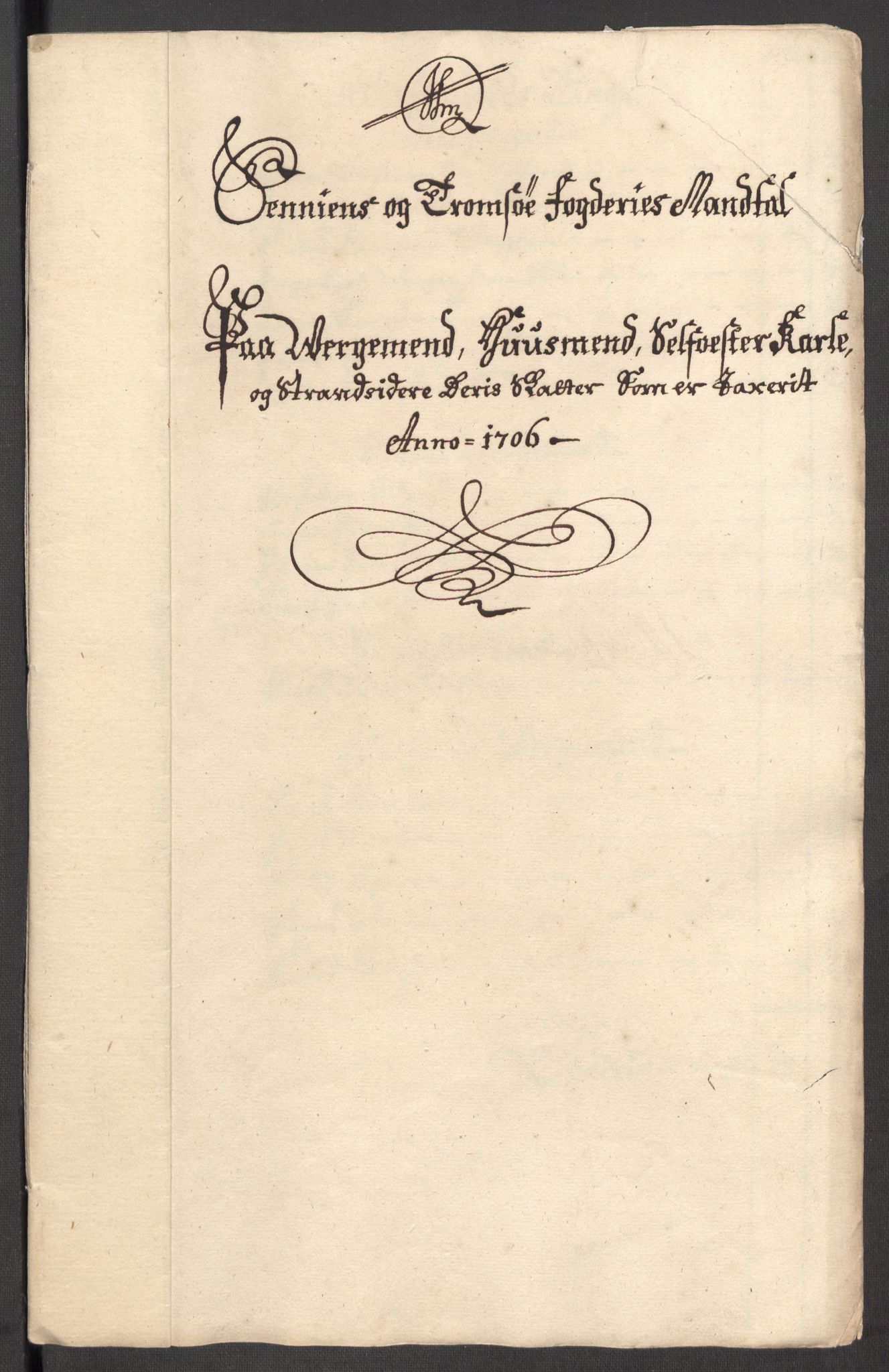 Rentekammeret inntil 1814, Reviderte regnskaper, Fogderegnskap, RA/EA-4092/R68/L4756: Fogderegnskap Senja og Troms, 1705-1707, s. 128