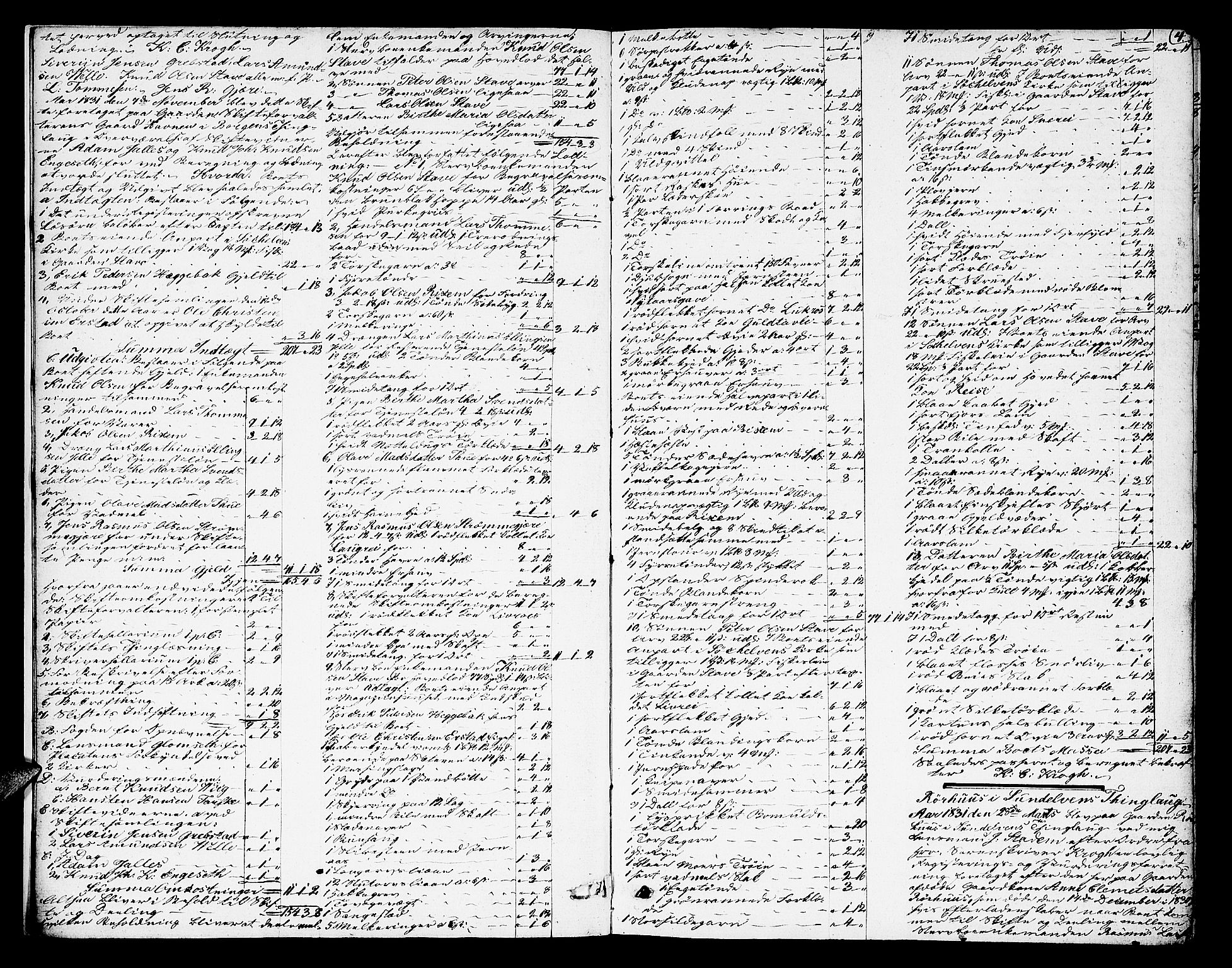 Nordre Sunnmøre sorenskriveri, AV/SAT-A-0006/1/3/3A/L0016: Skifteprotokoll 10A, 1831-1834, s. 3b-4a