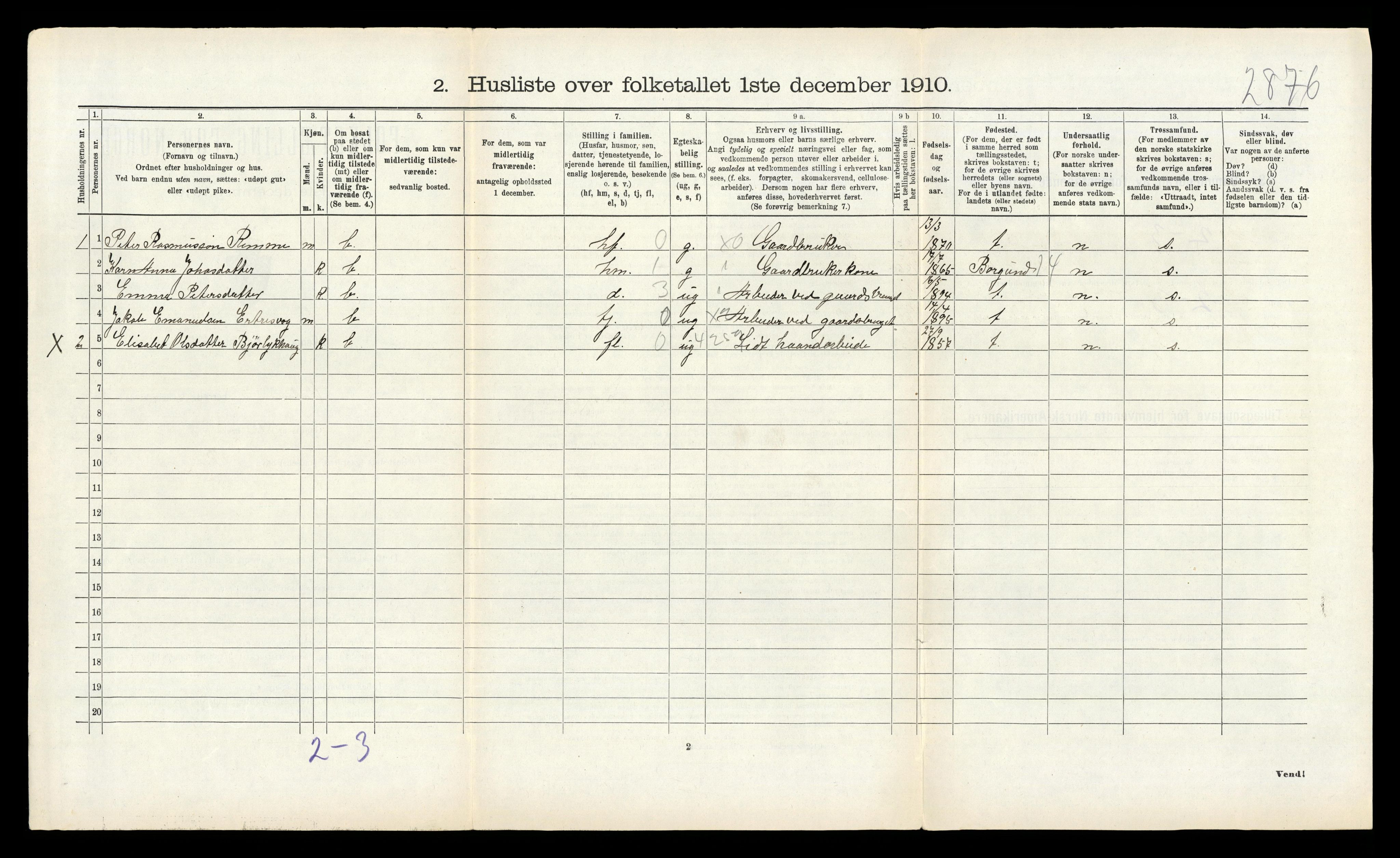 RA, Folketelling 1910 for 1530 Vatne herred, 1910, s. 178