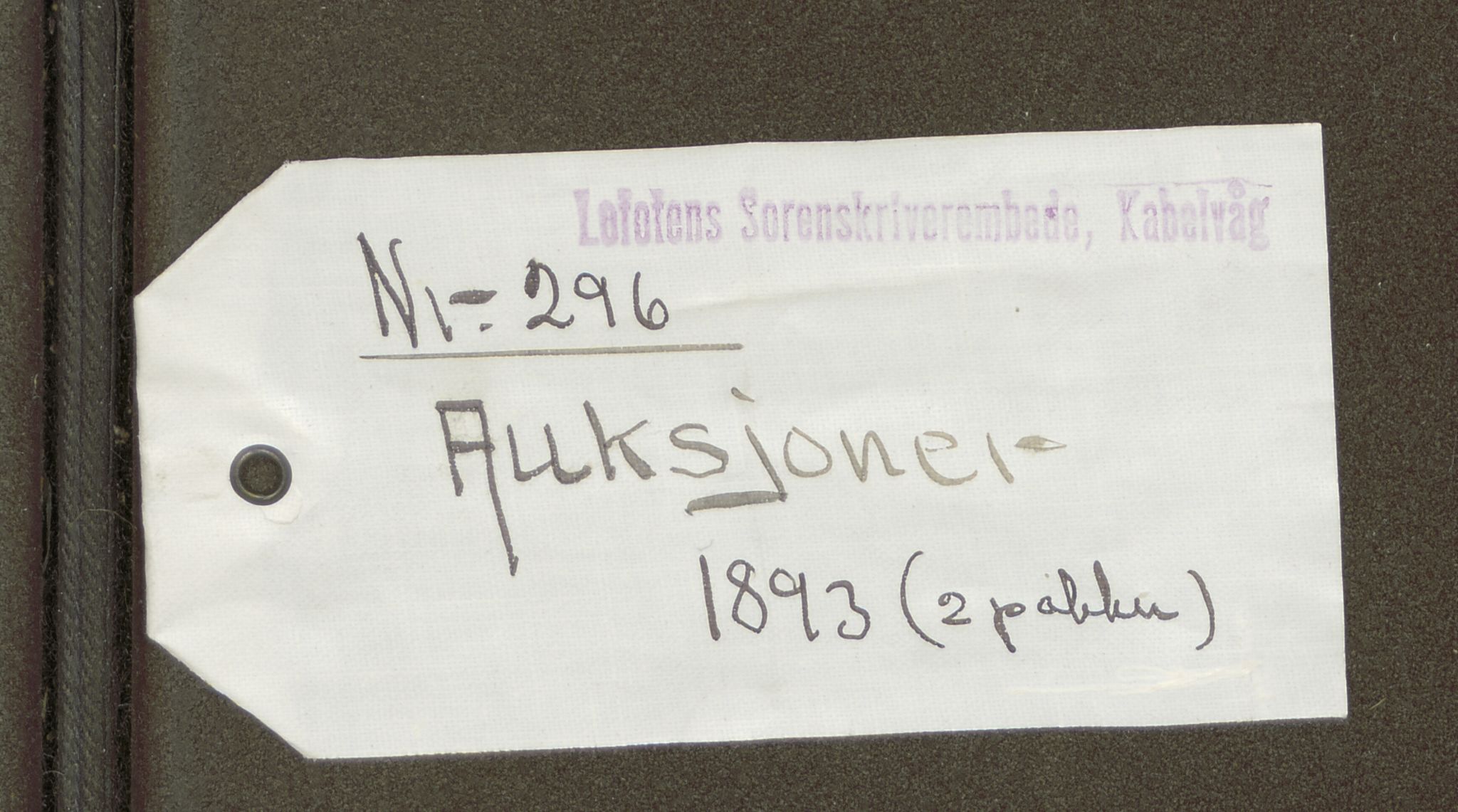 Lofoten sorenskriveri, SAT/A-0017/1/5/5B/L0012: Auksjonsdokumenter, 1893, s. 2