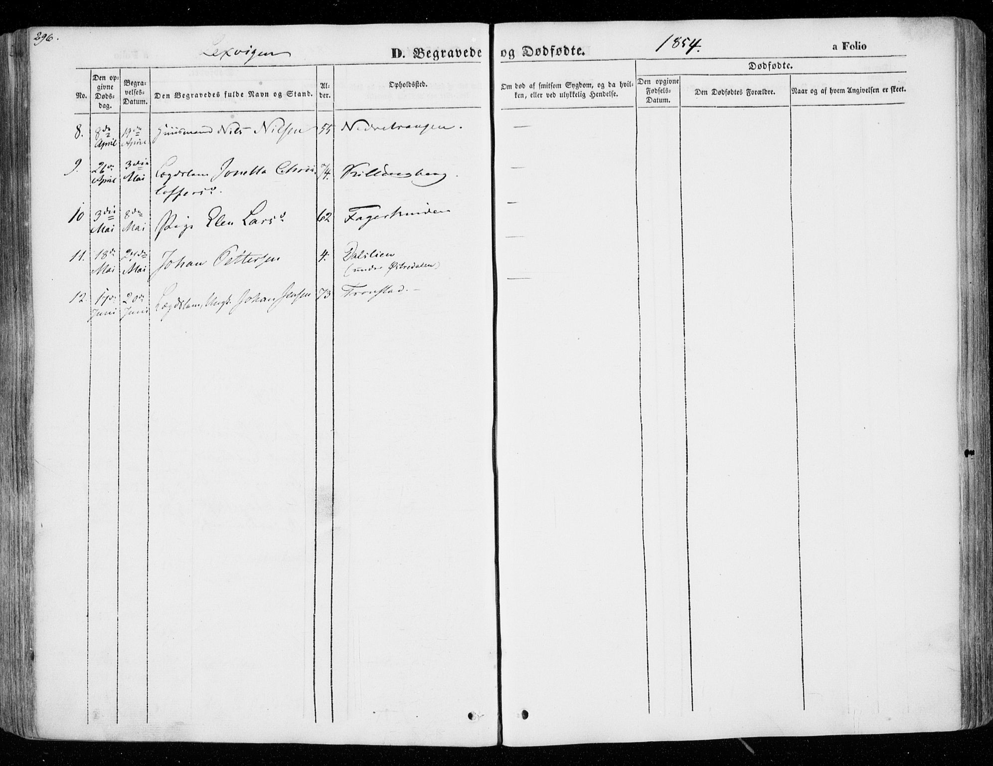 Ministerialprotokoller, klokkerbøker og fødselsregistre - Nord-Trøndelag, AV/SAT-A-1458/701/L0007: Ministerialbok nr. 701A07 /1, 1842-1854, s. 296